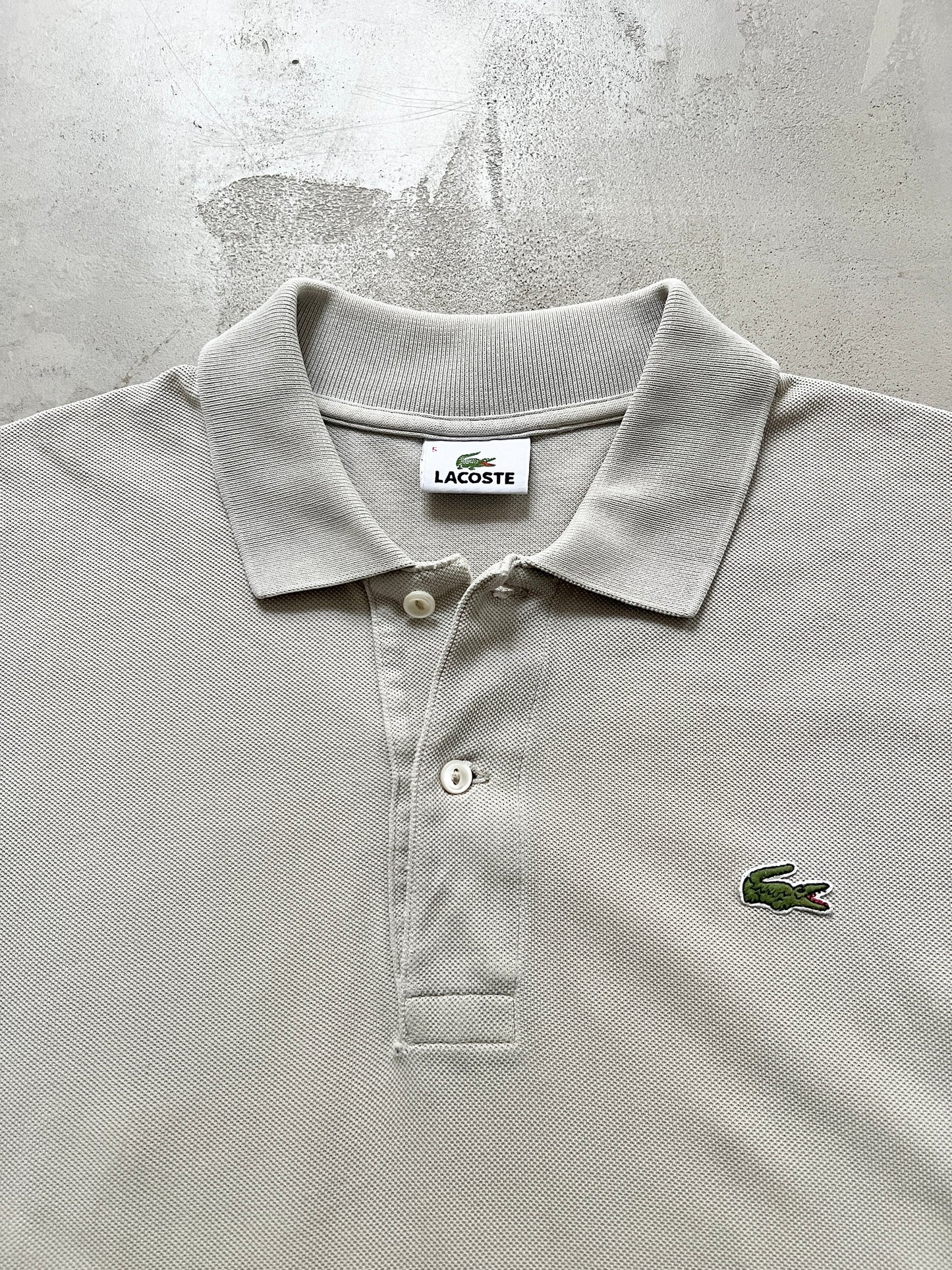 BEIGE LACOSTE POLO - 2000S