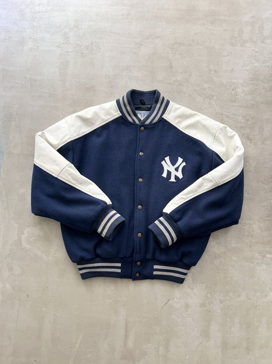 NEW YORK YANKEES COLLEGE JACKET - 1990S - M/L