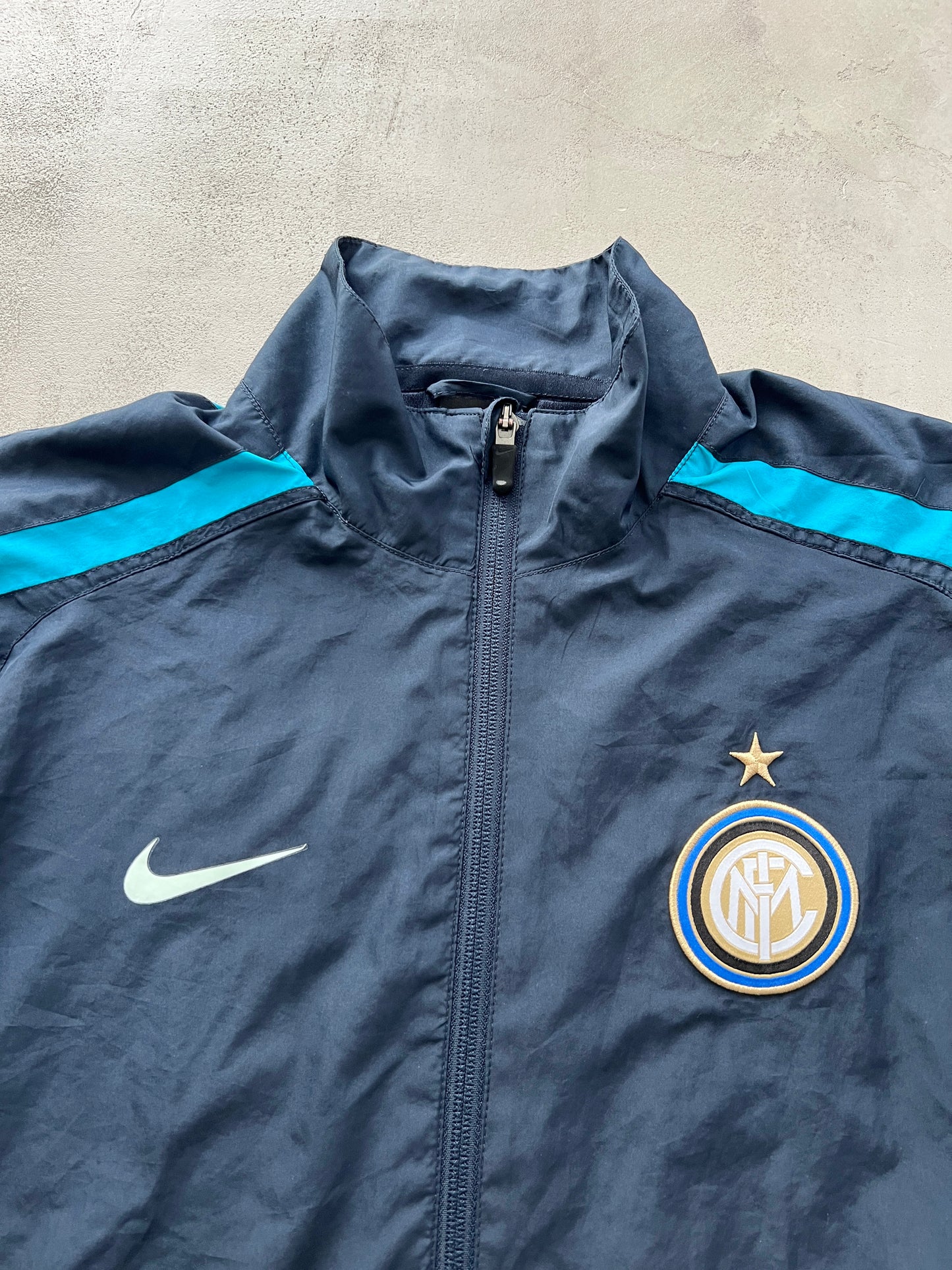 NAVY/BABY BLUEINTER MILAN TRACK JACKET - 2000S - L