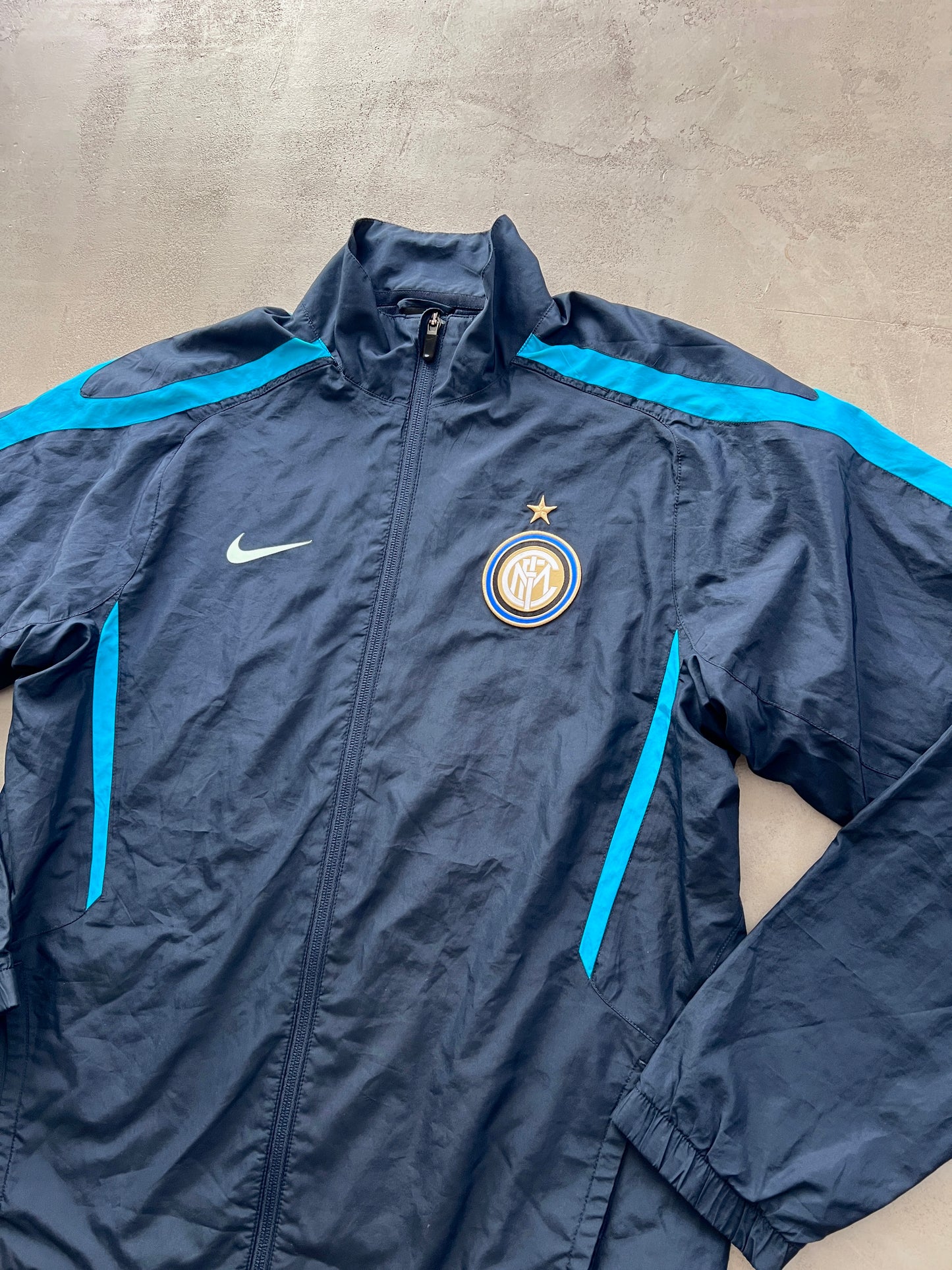 NAVY/BABY BLUEINTER MILAN TRACK JACKET - 2000S - L