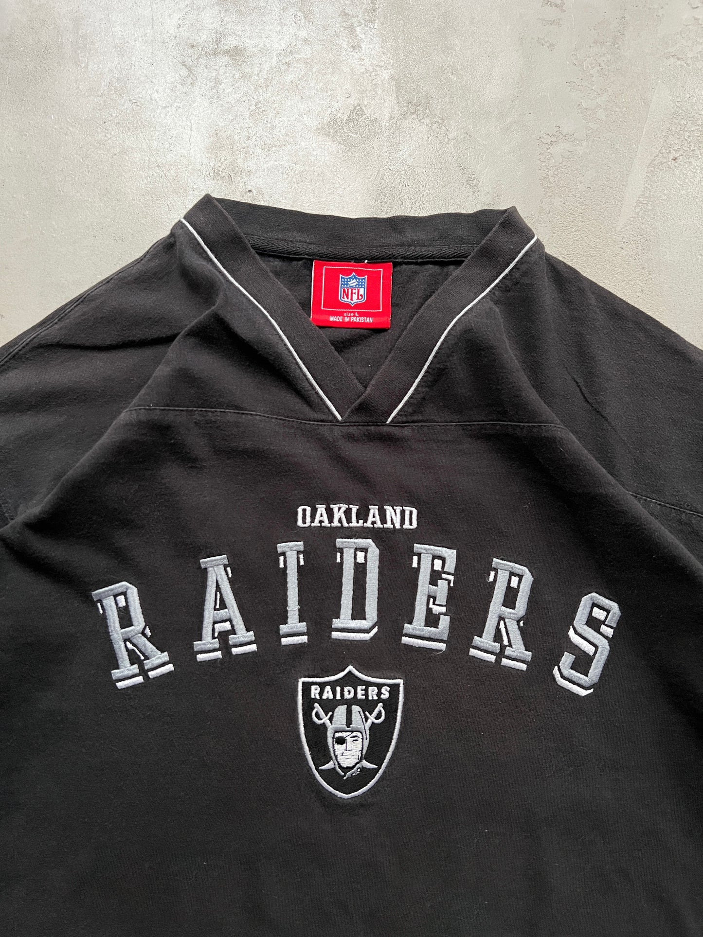 FADED BLACK NFL OAKLAND RAIDERS TEE - 1990S