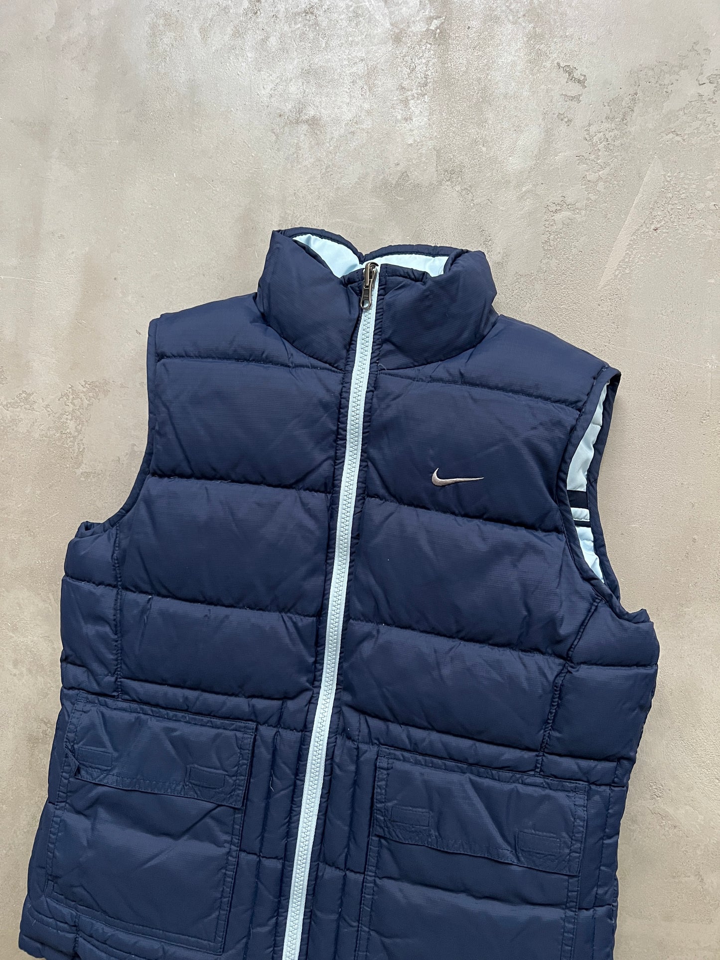 BABY BLUE NIKE VEST REVERSIBLE - 2000S - XS