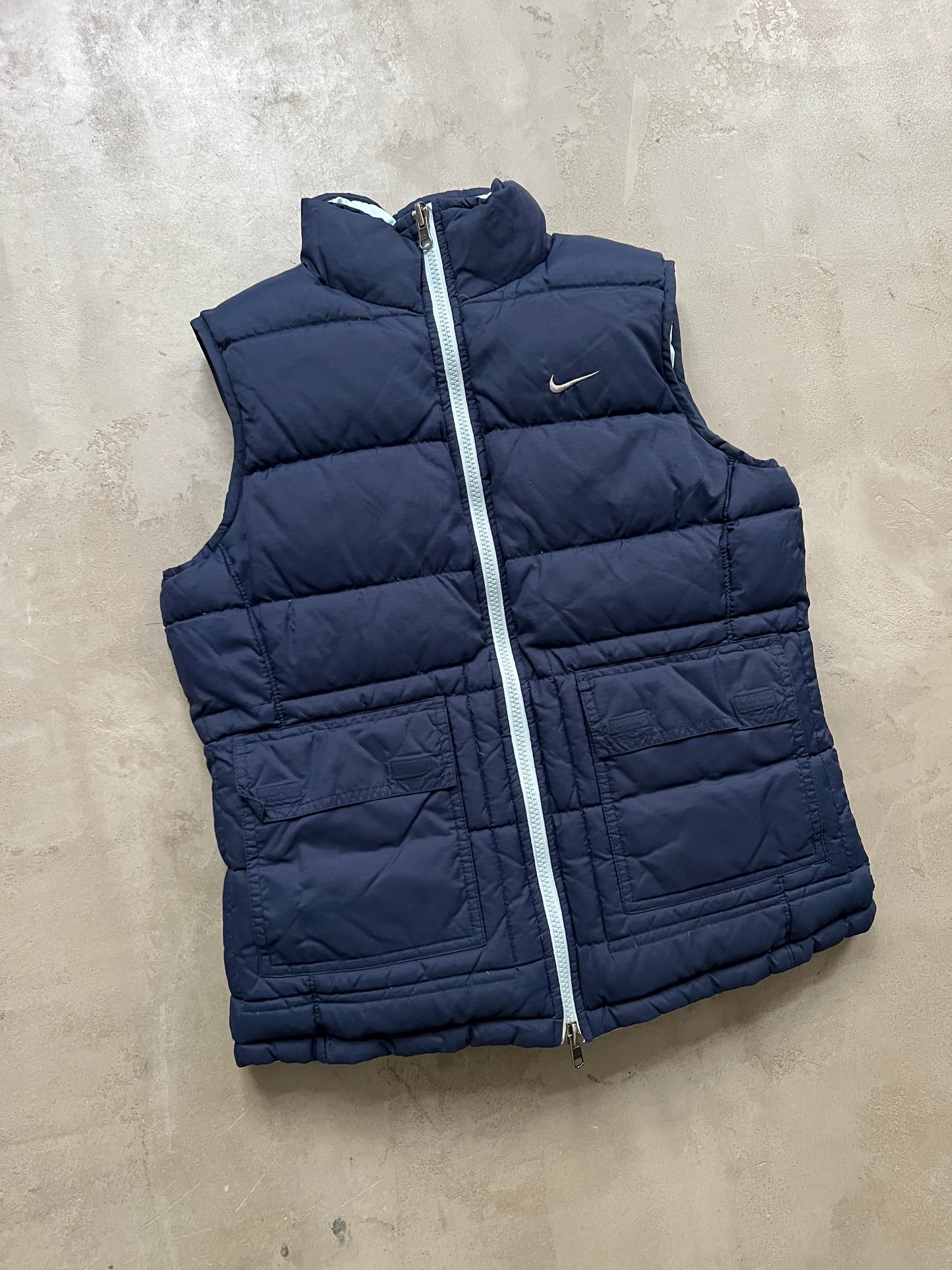 BABY BLUE NIKE VEST REVERSIBLE - 2000S - XS