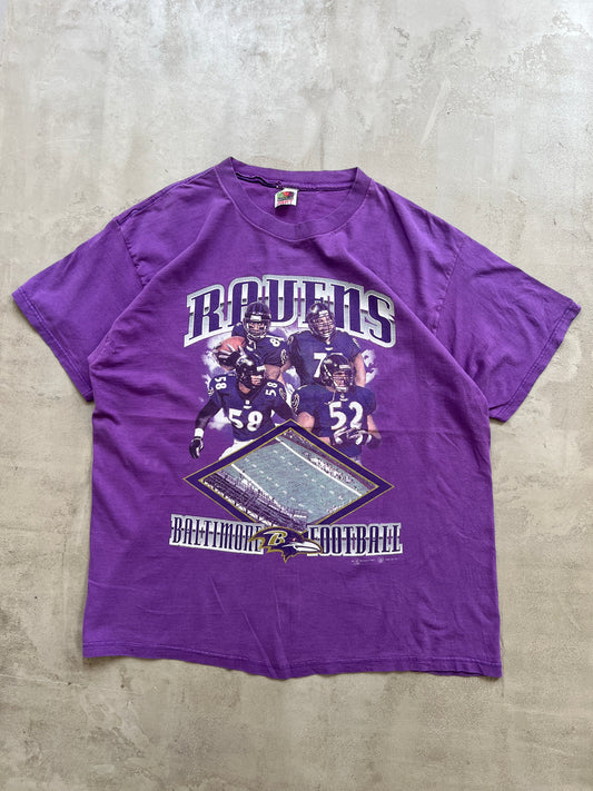 FADED PURPLE NFL BALTIMORE RAVENS 2001 TEE - 2000S