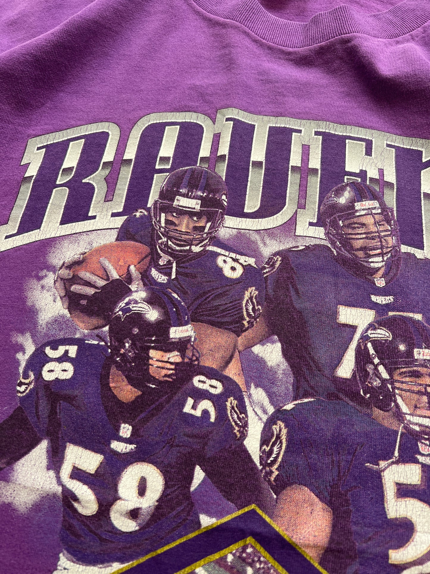 FADED PURPLE NFL BALTIMORE RAVENS 2001 TEE - 2000S