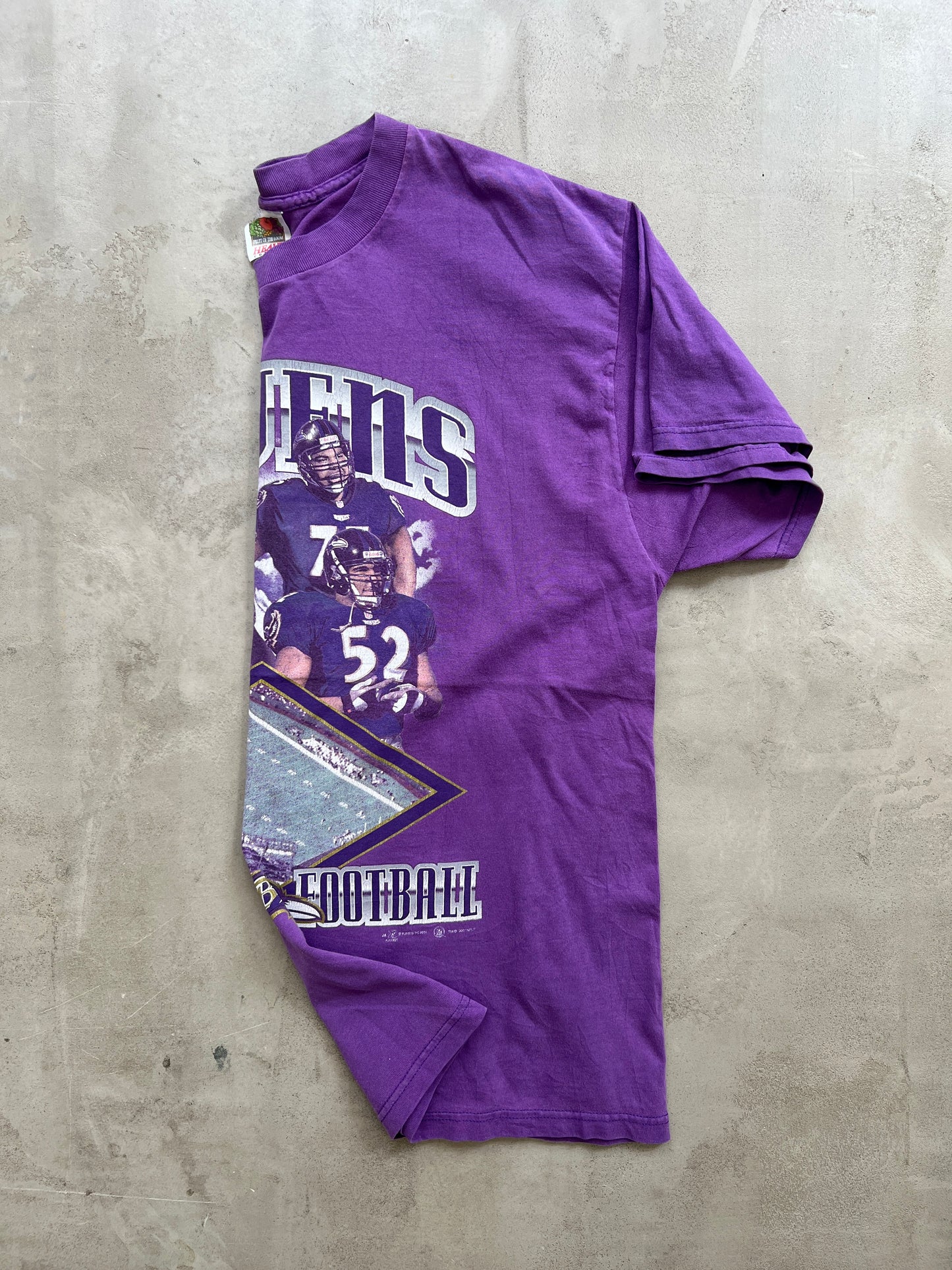 FADED PURPLE NFL BALTIMORE RAVENS 2001 TEE - 2000S