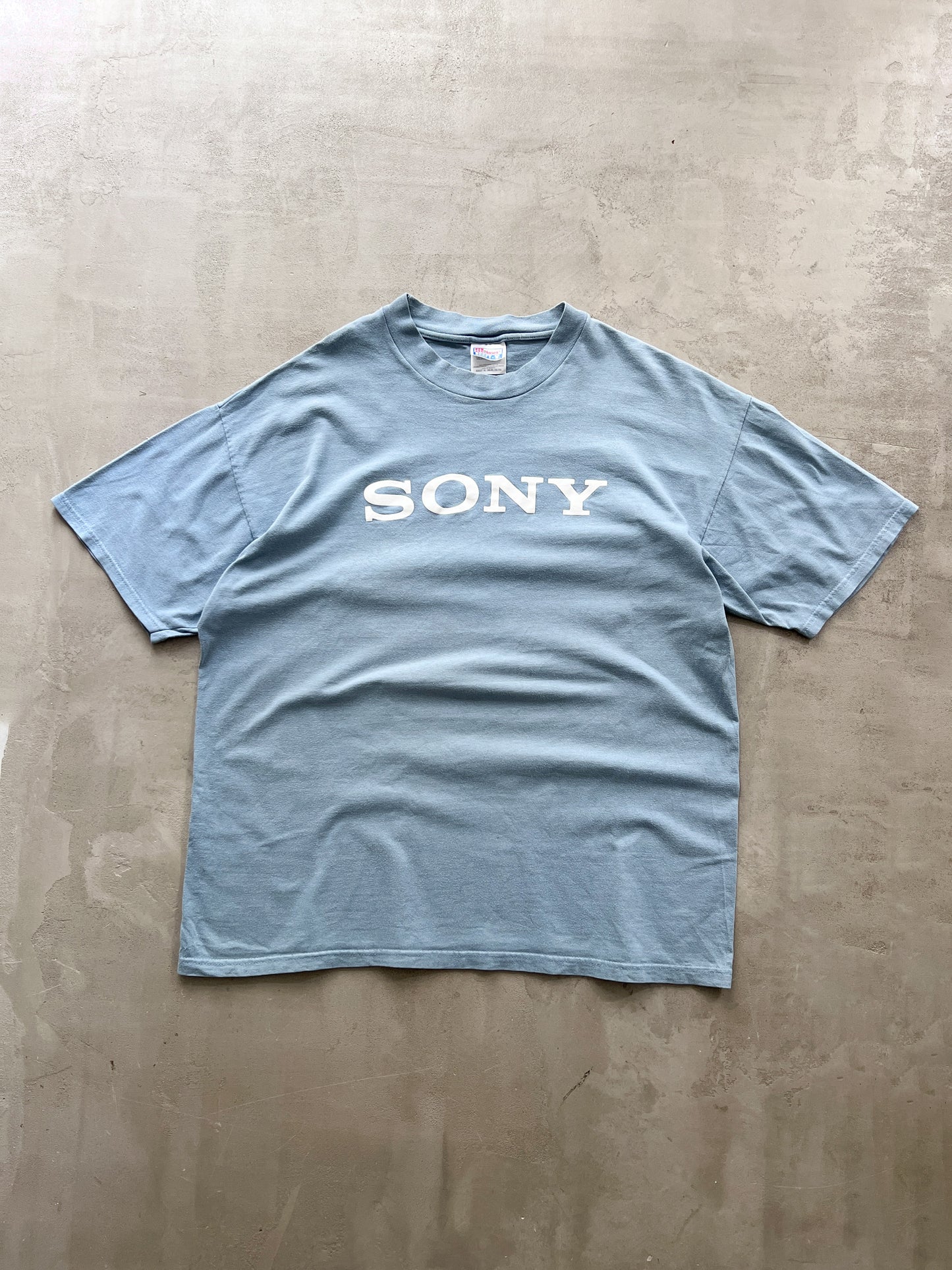 OCEAN BLUE SONY PROMO TEE - 1990S - L/XL