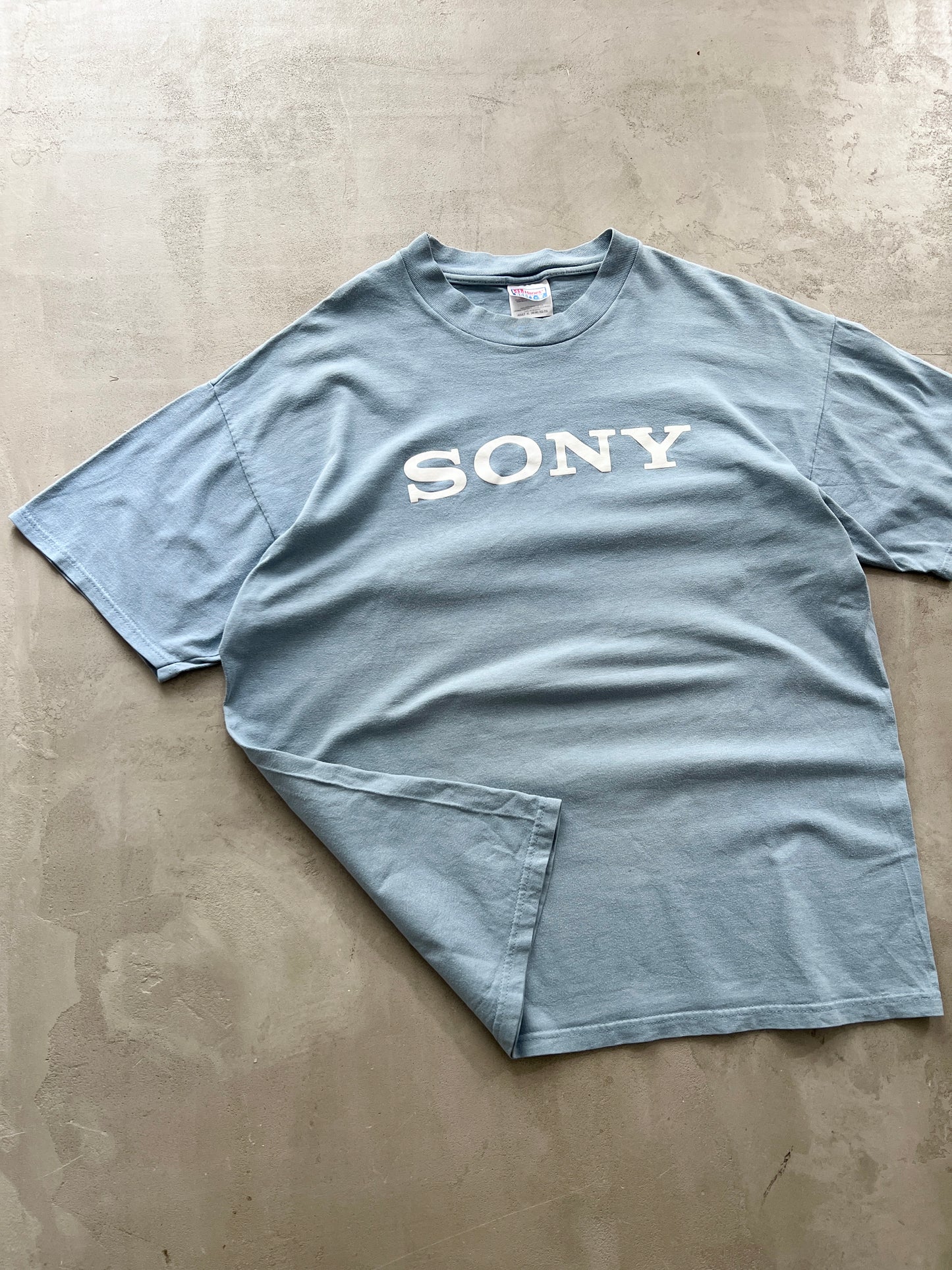 OCEAN BLUE SONY PROMO TEE - 1990S - L/XL