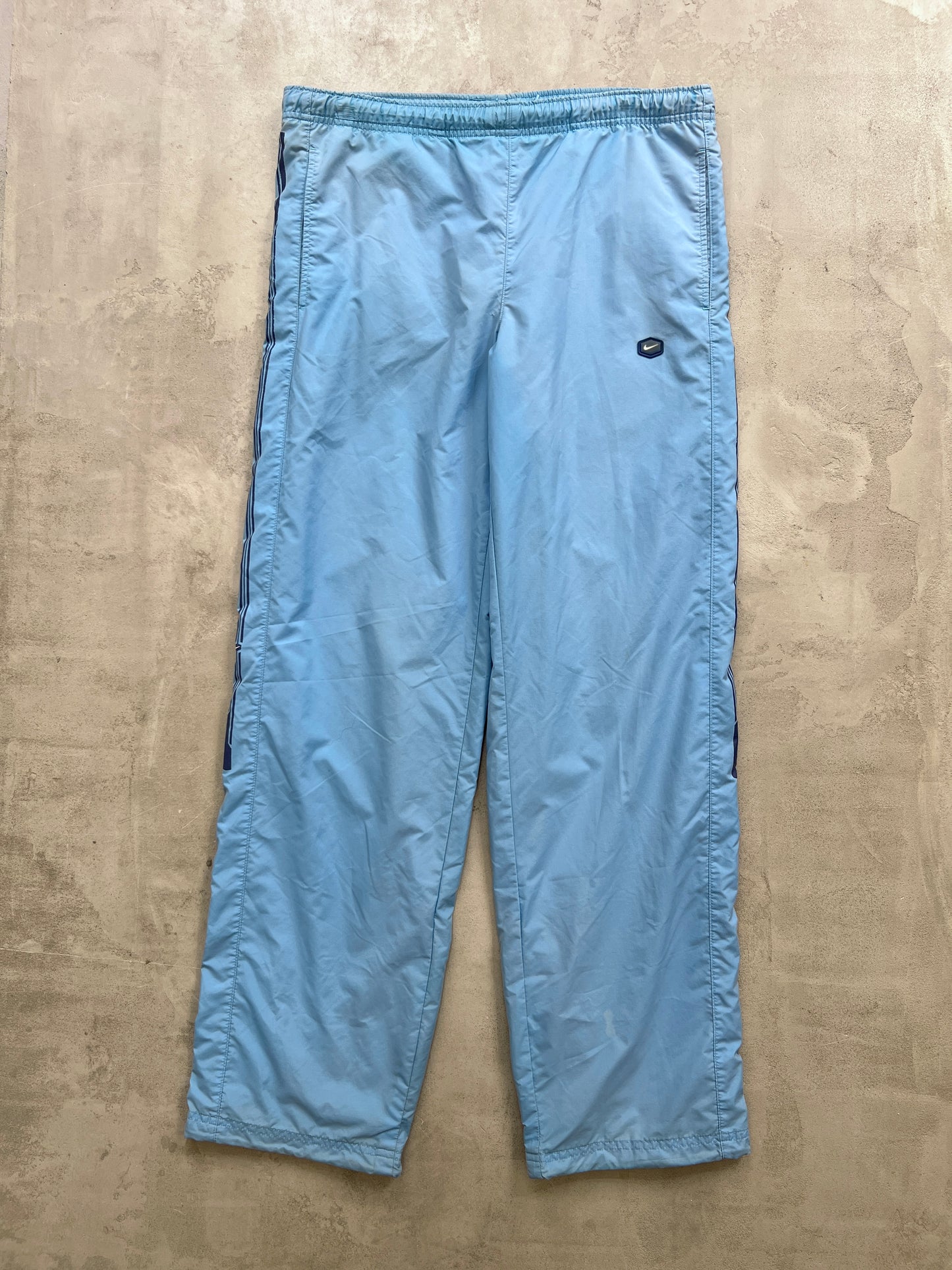 BABY BLUE NIKE HEX TRACK PANTS - 2000S - L/M