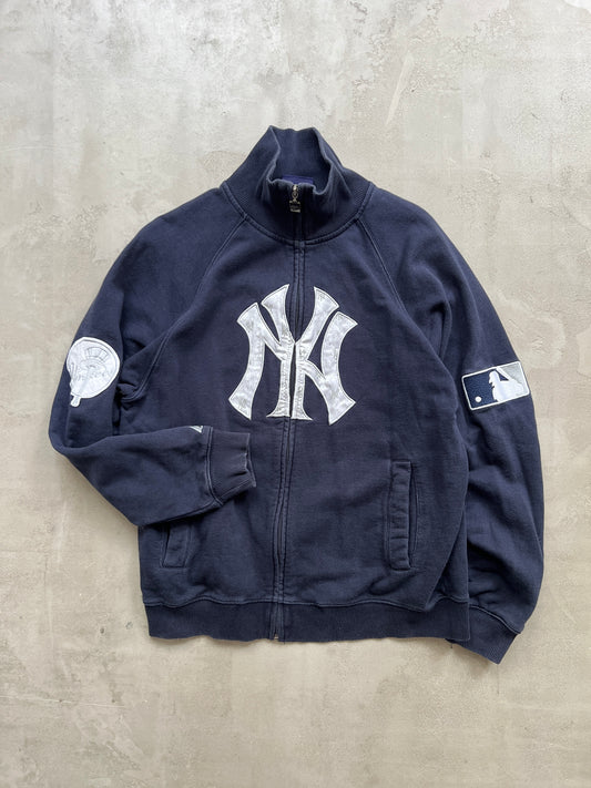 FADED NAVY YANKEES JACKET - 1990S