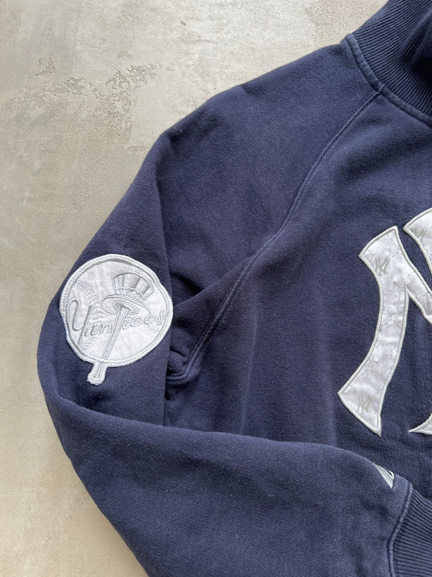 FADED NAVY YANKEES JACKET - 1990S