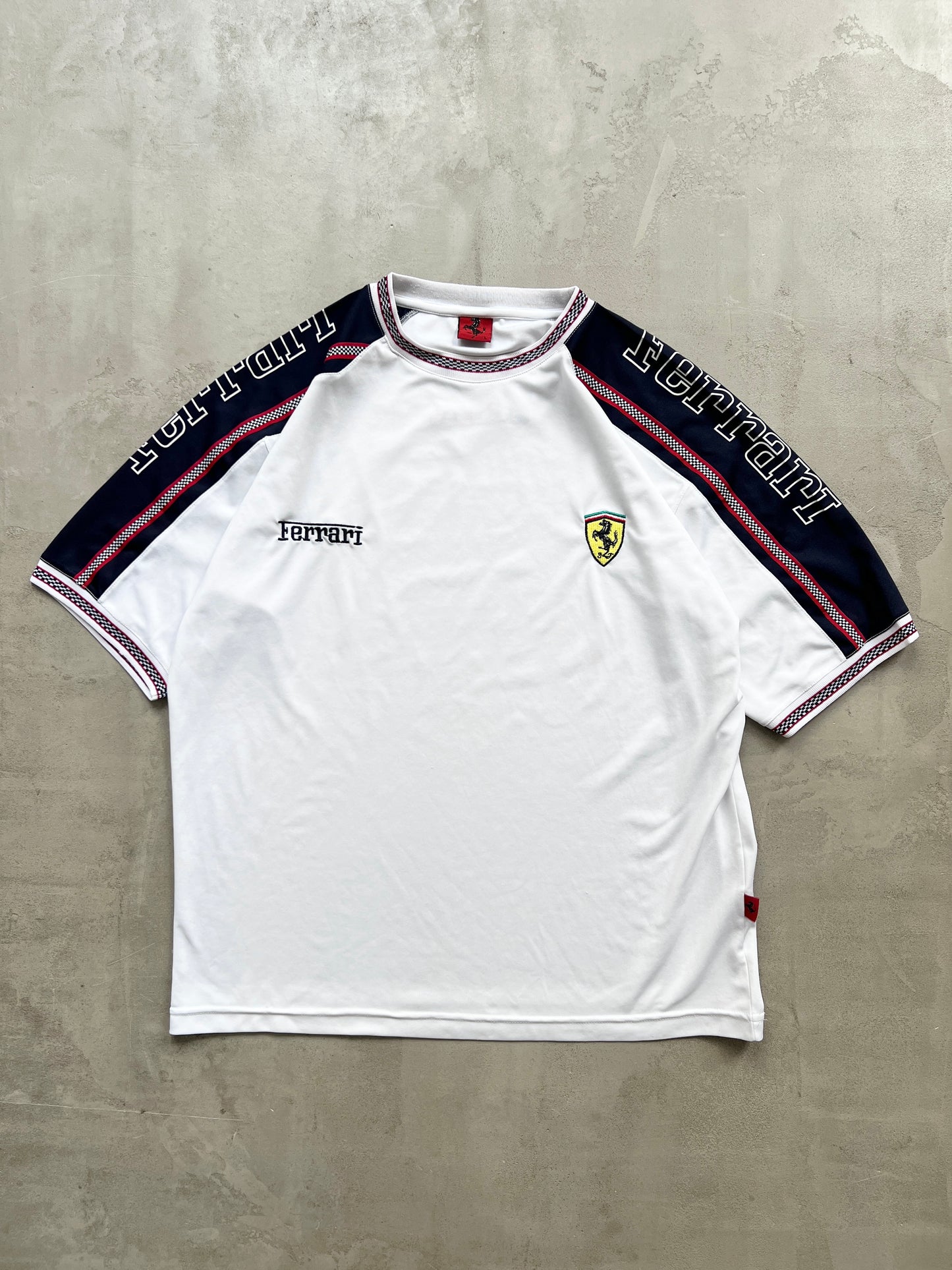 WHITE FERRARI X SCHUHMACHER RACING JERSEY - 1996