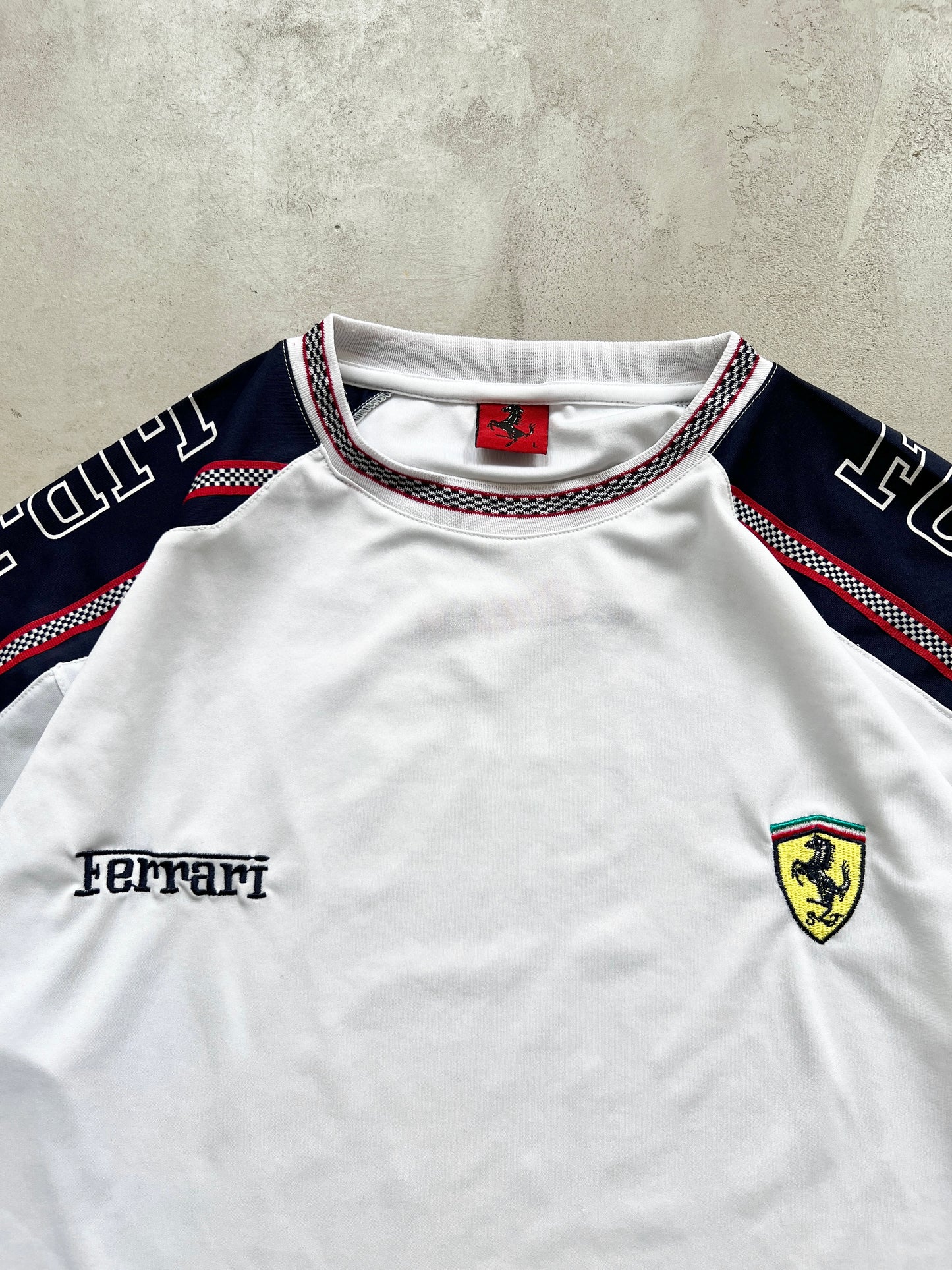 WHITE FERRARI X SCHUHMACHER RACING JERSEY - 1996