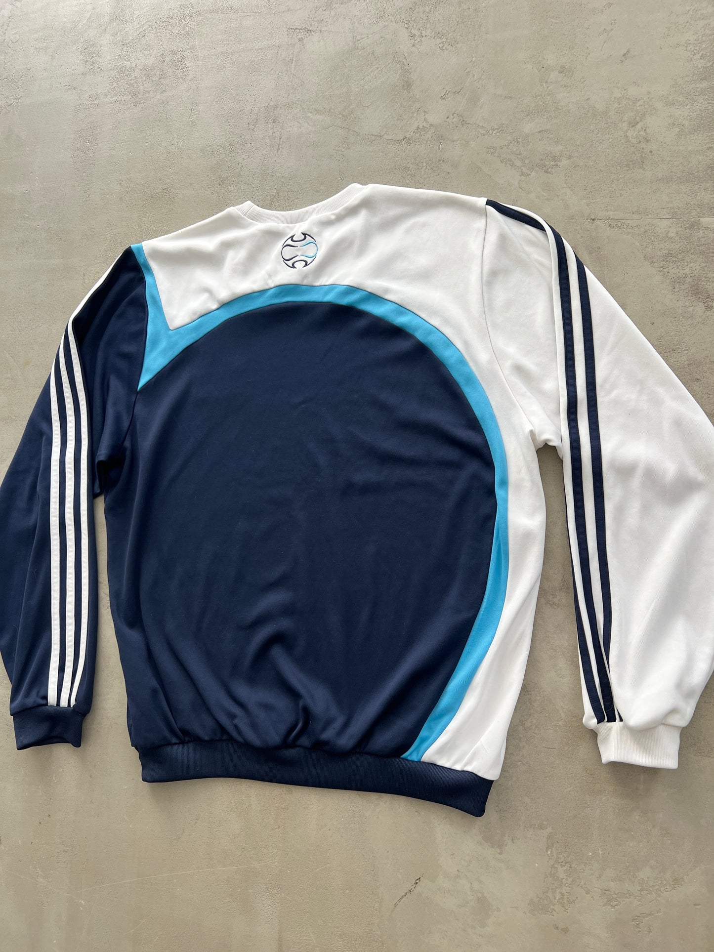 WHITE/NAVY MARSEILLE SWEATER - 2000S - S/M