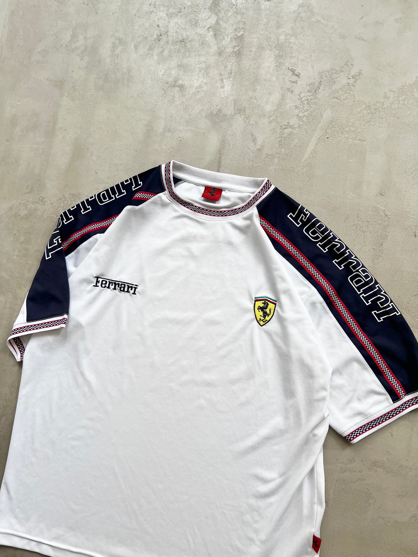 WHITE FERRARI X SCHUHMACHER RACING JERSEY - 1996