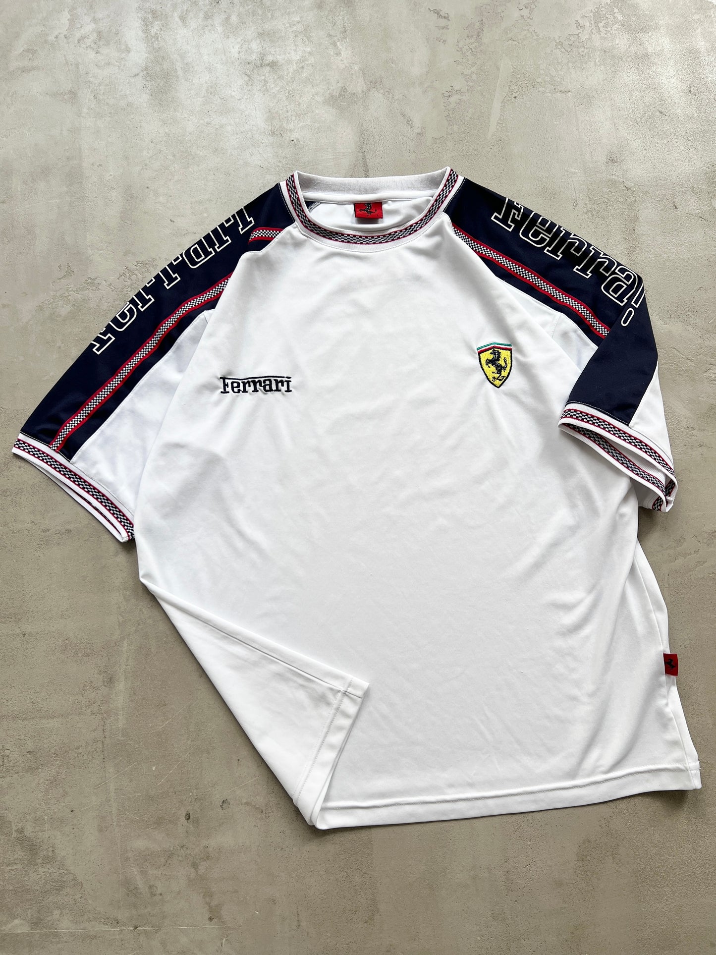 WHITE FERRARI X SCHUHMACHER RACING JERSEY - 1996