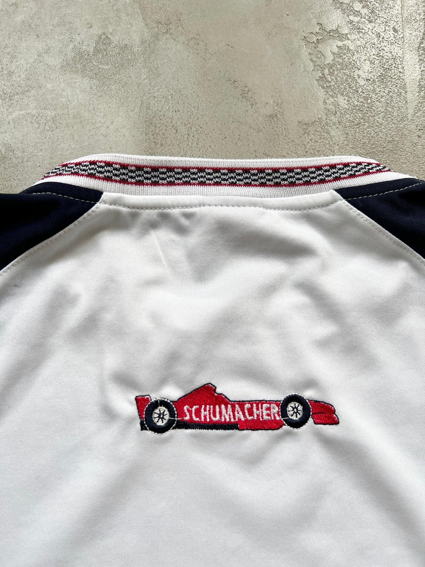 WHITE FERRARI X SCHUHMACHER RACING JERSEY - 1996