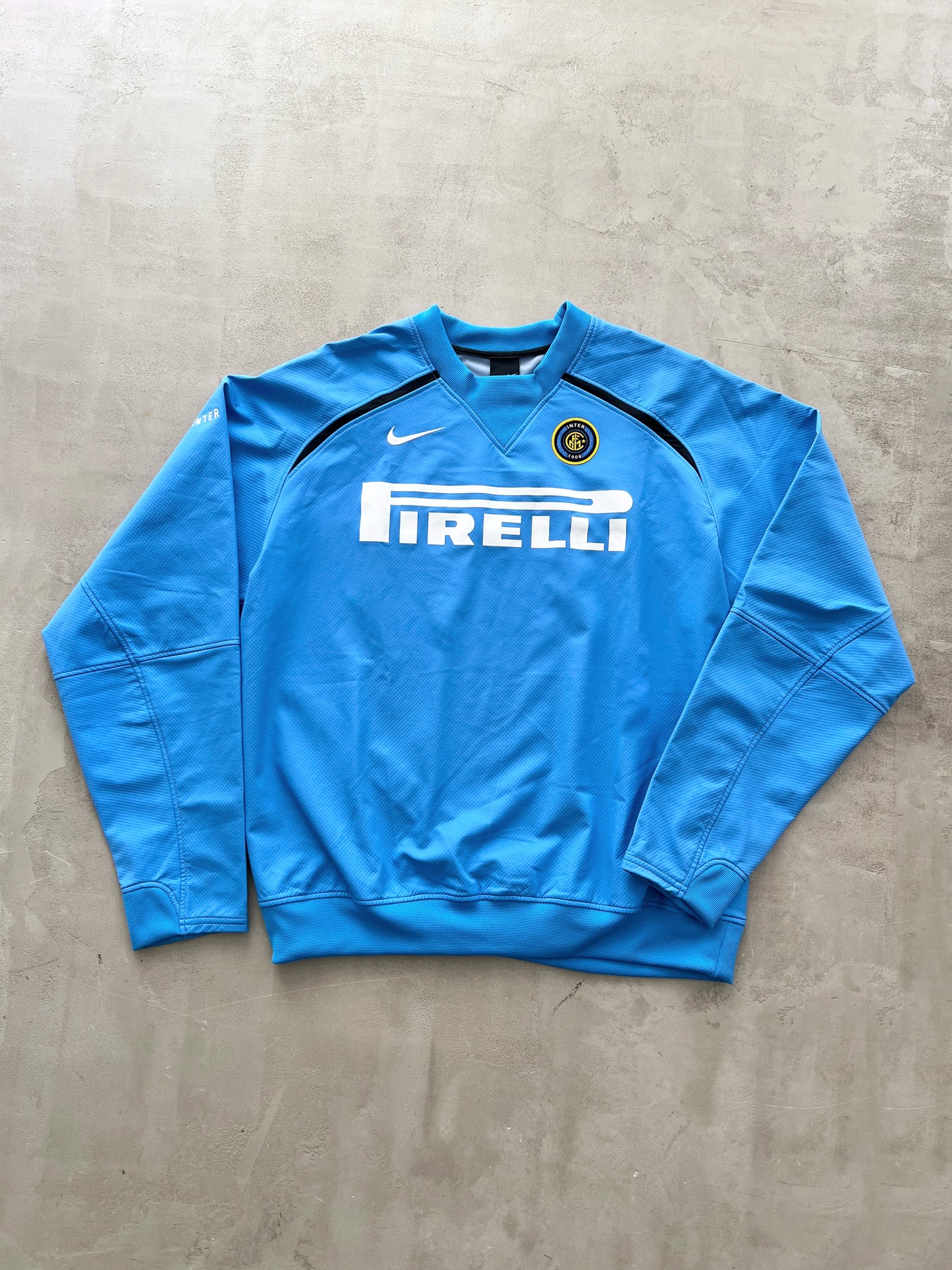 LIGHT BLUE NIKE INTER MILAN LONGSLEEVE - 2000S - L