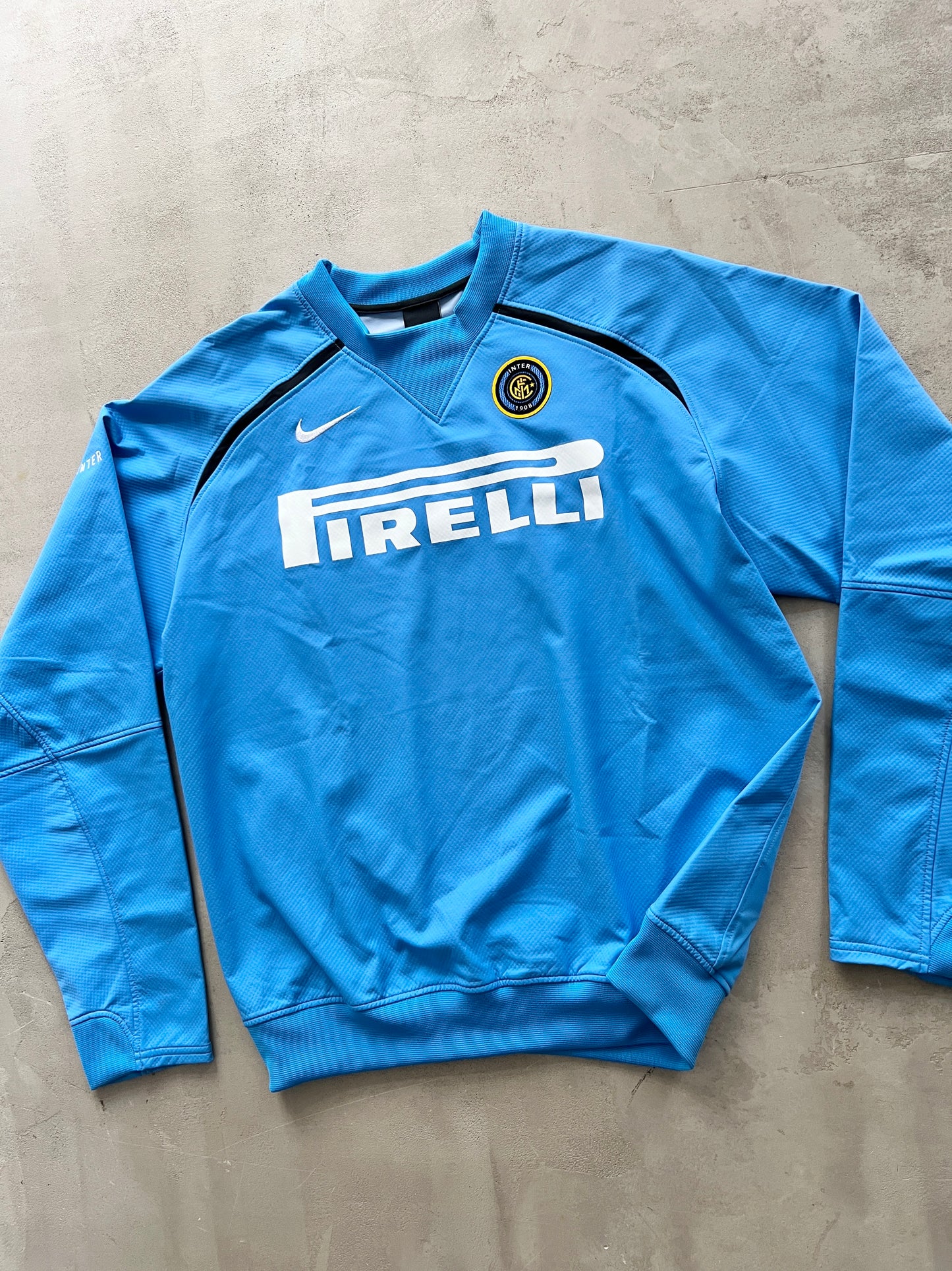 LIGHT BLUE NIKE INTER MILAN LONGSLEEVE - 2000S - L