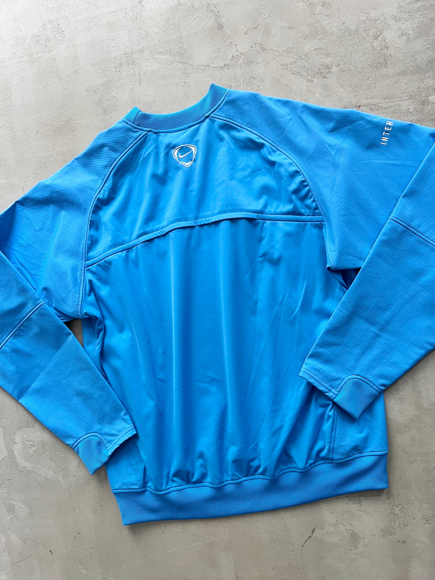 LIGHT BLUE NIKE INTER MILAN LONGSLEEVE - 2000S - L