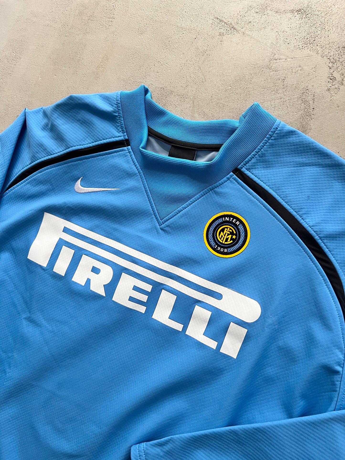 LIGHT BLUE NIKE INTER MILAN LONGSLEEVE - 2000S - L