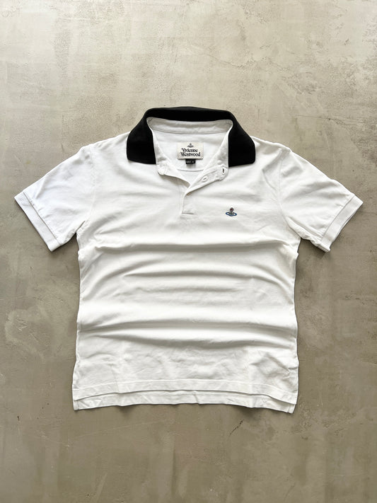 WHITE VIVIENNE WESTWOOD POLO - 2000S - M