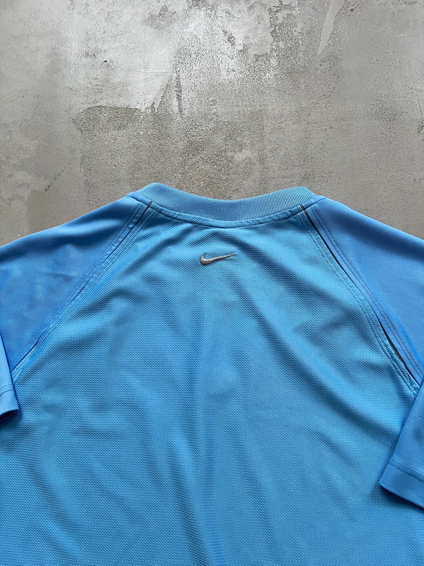 GREY/BABY BLUE NIKE TN TEE - 2000S - L/M