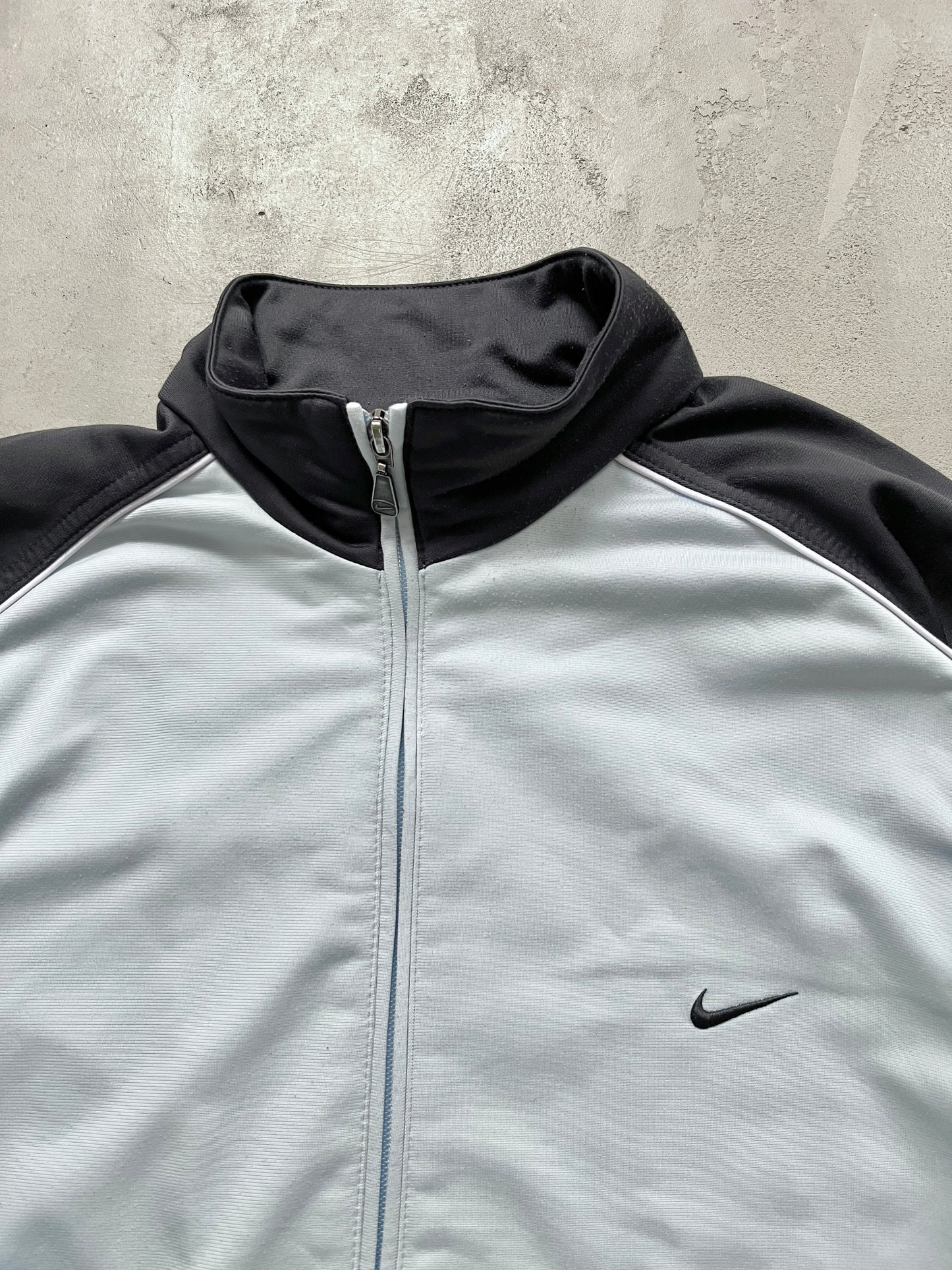 BABY BLUE/GREY NIKE TRACK JACKET - 2000S