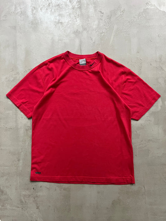 RED NIKE TEE - 2000S - M