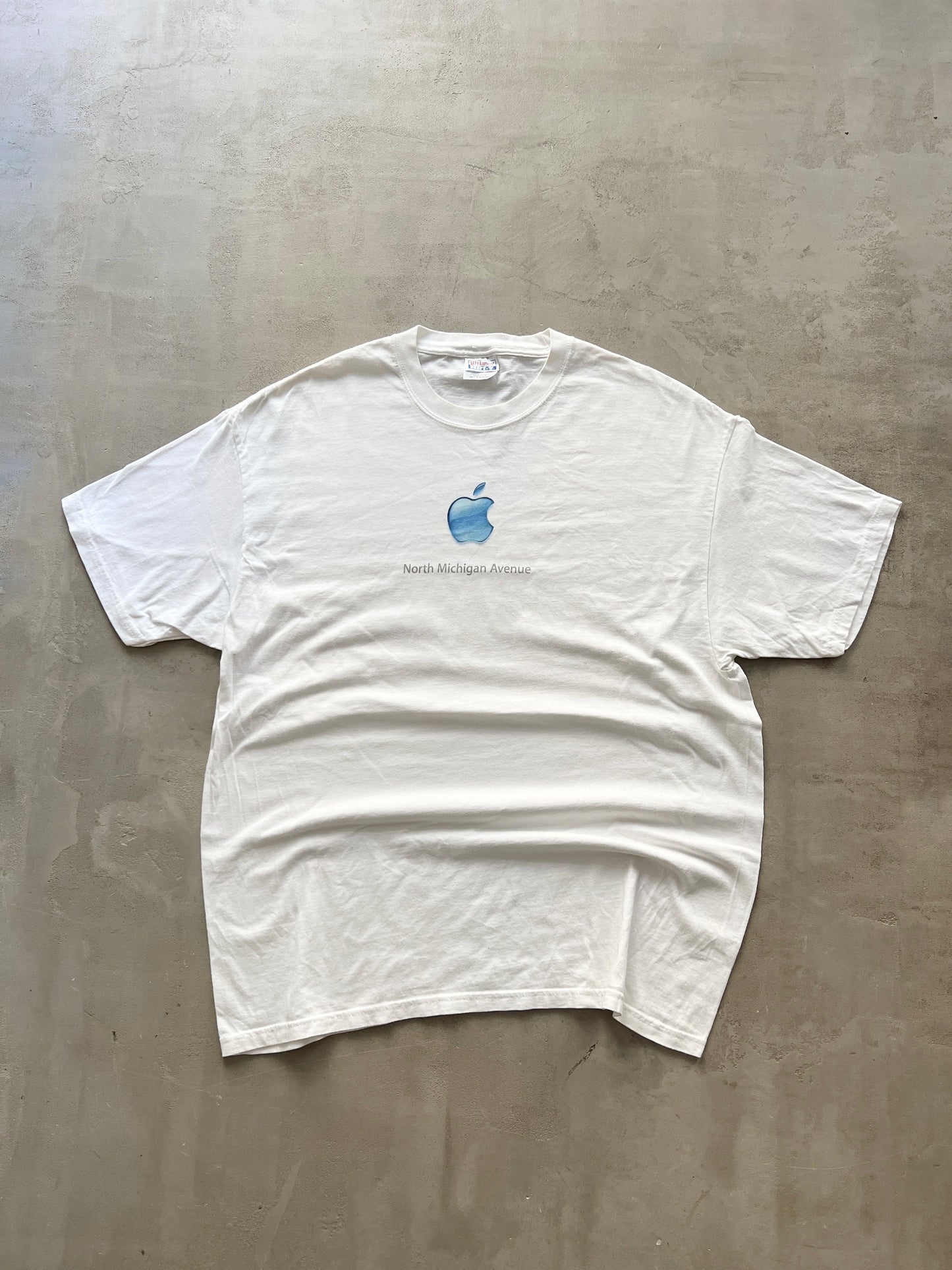 WHITE APPLE PROMO TEE - 2000S - L/XL