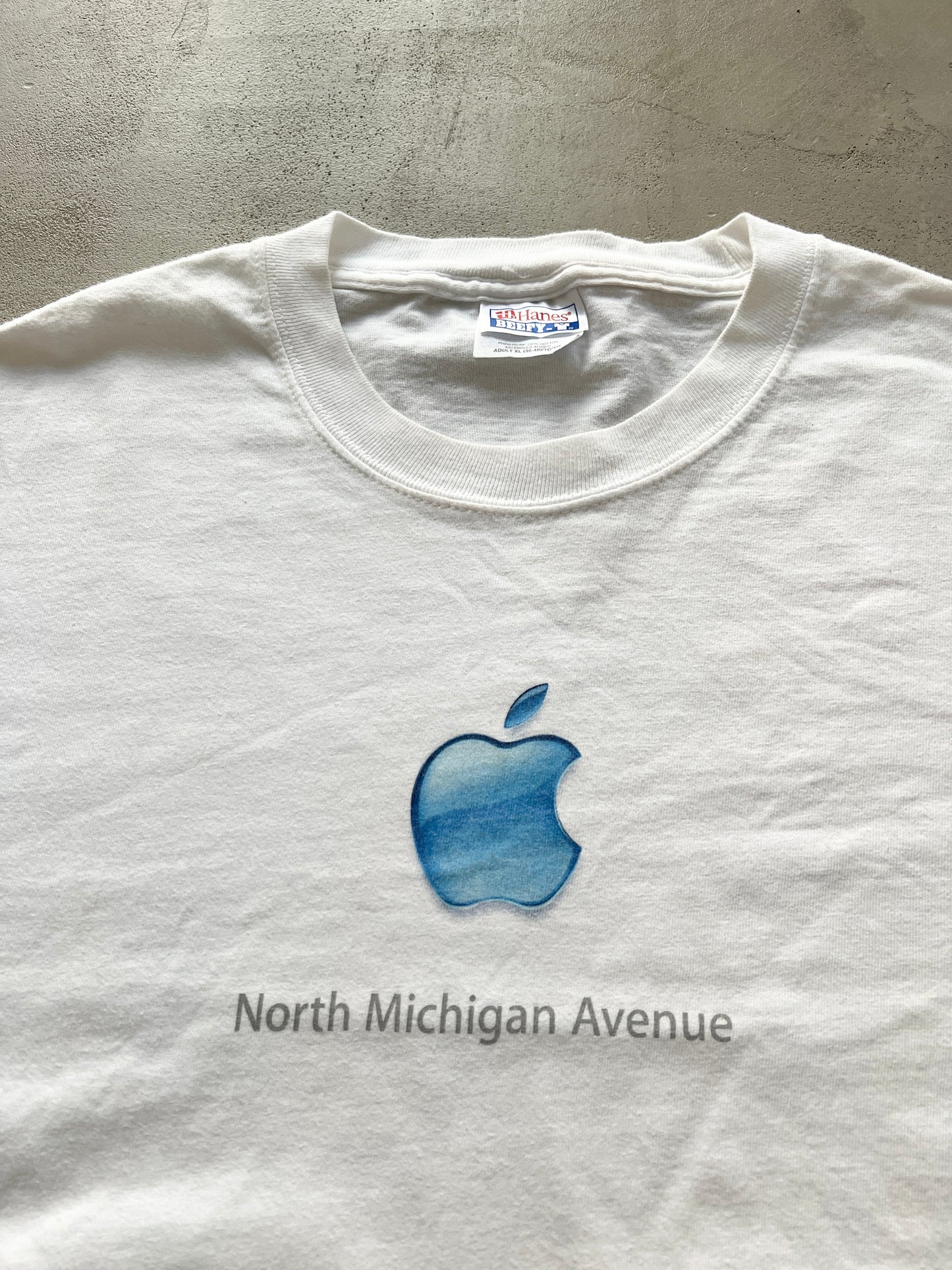 WHITE APPLE PROMO TEE - 2000S - L/XL