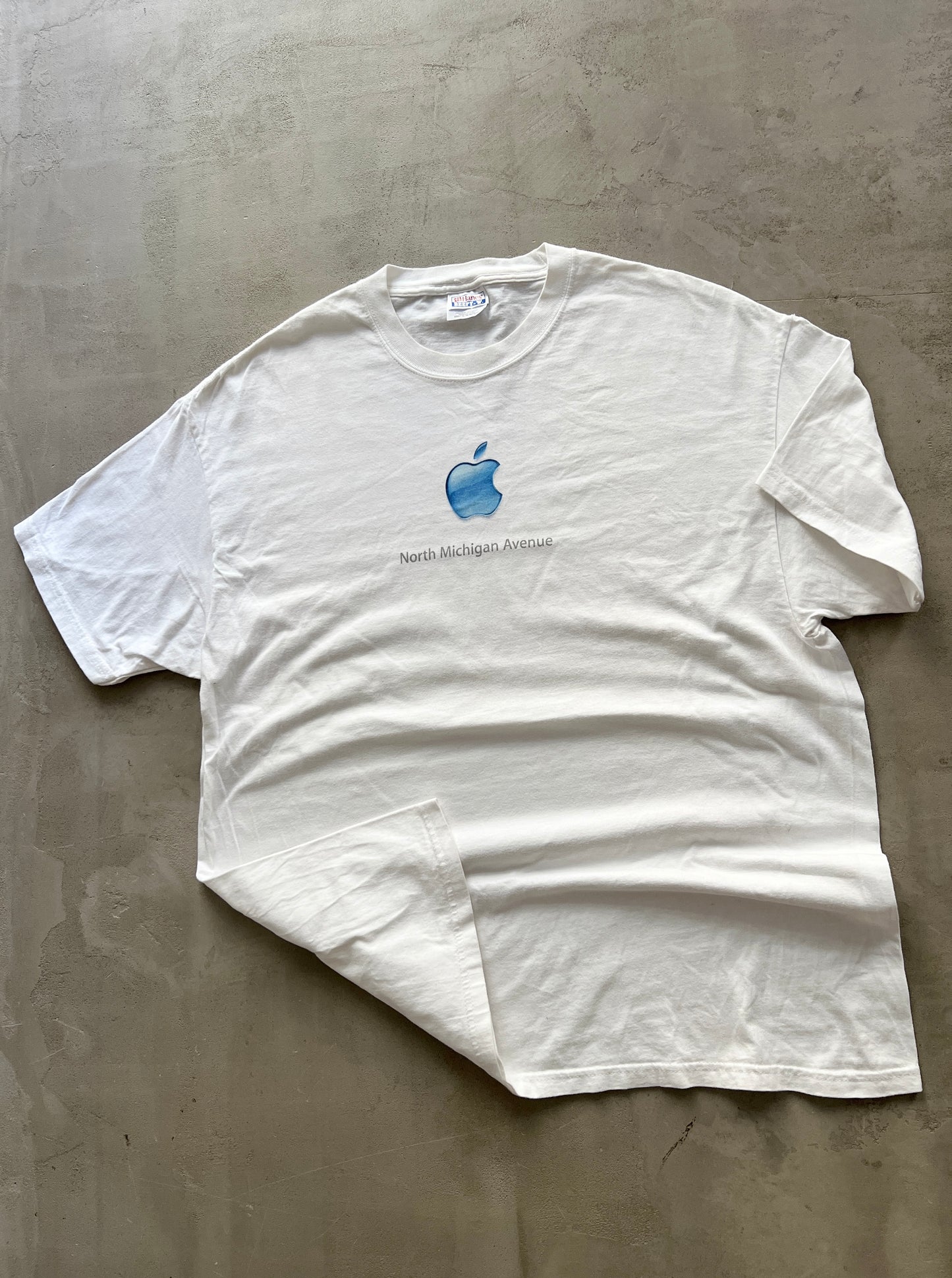 WHITE APPLE PROMO TEE - 2000S - L/XL