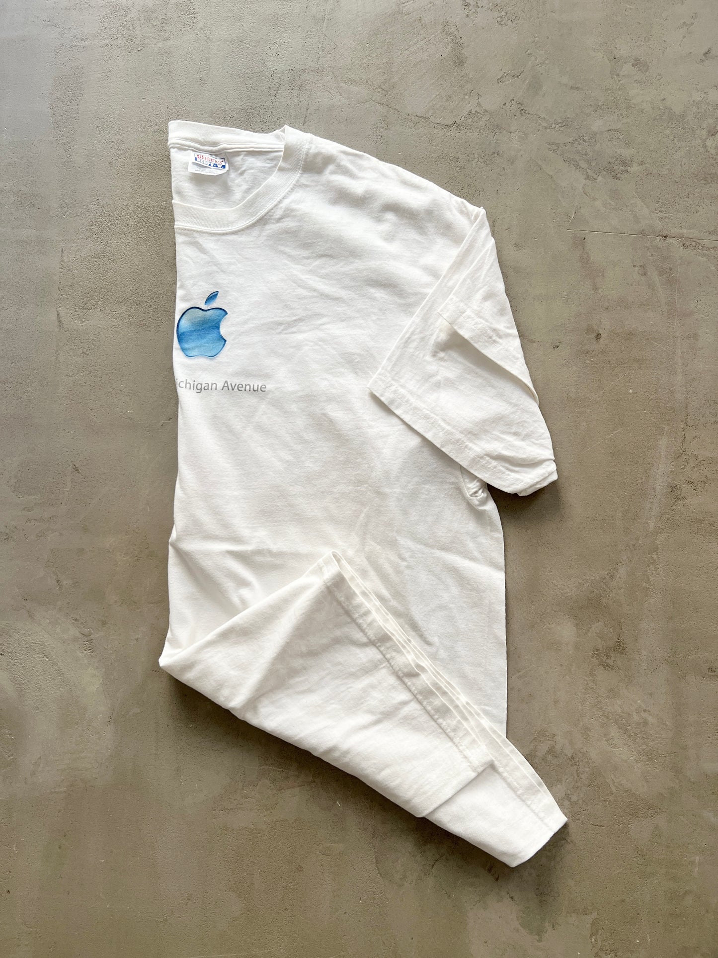 WHITE APPLE PROMO TEE - 2000S - L/XL