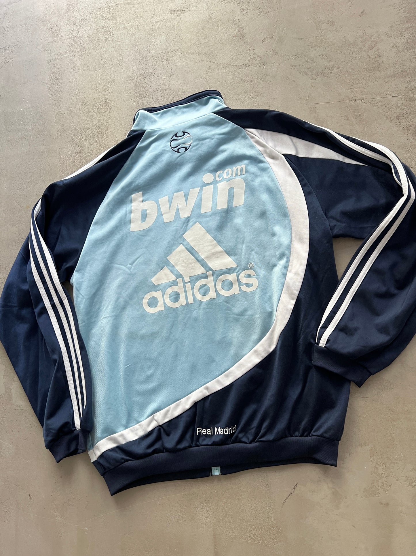 BABY BLUE REAL MADRID TRACK JACKET - 2000S - L