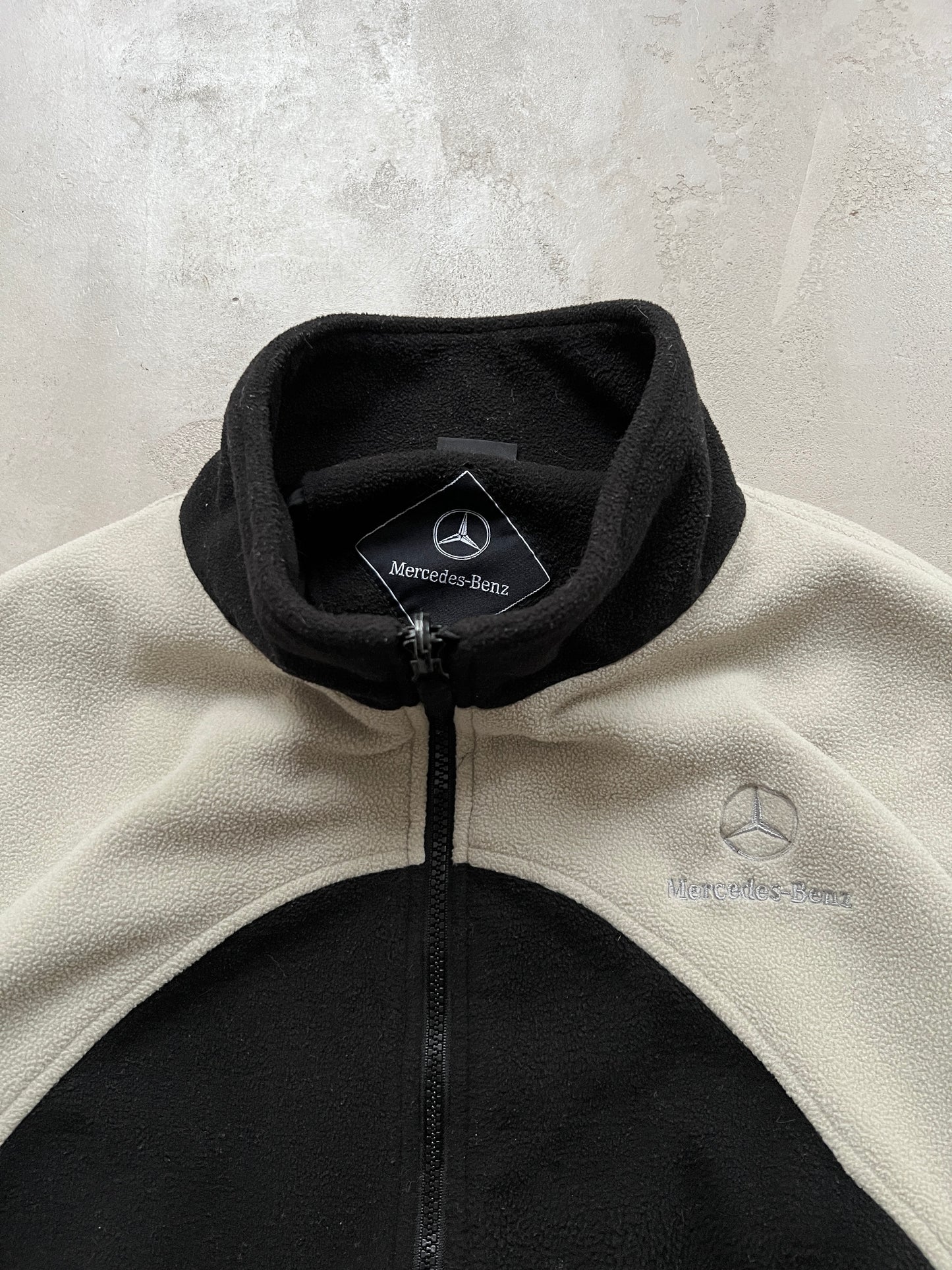 BEIGE/BLACK MERCEDES BENZ FLEECE - 1990S