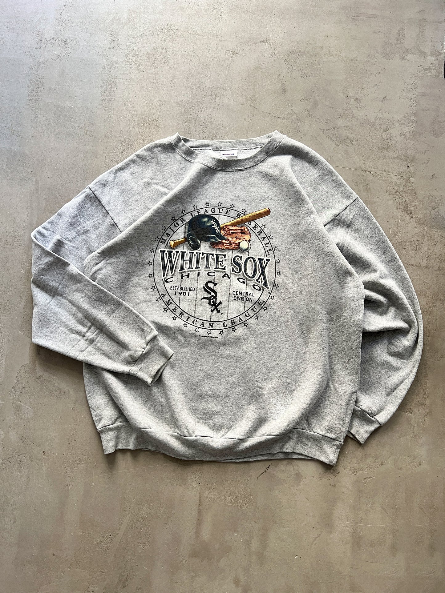 GREY CHICAGO WHITE SOX SWEATER - 2000S - XXL