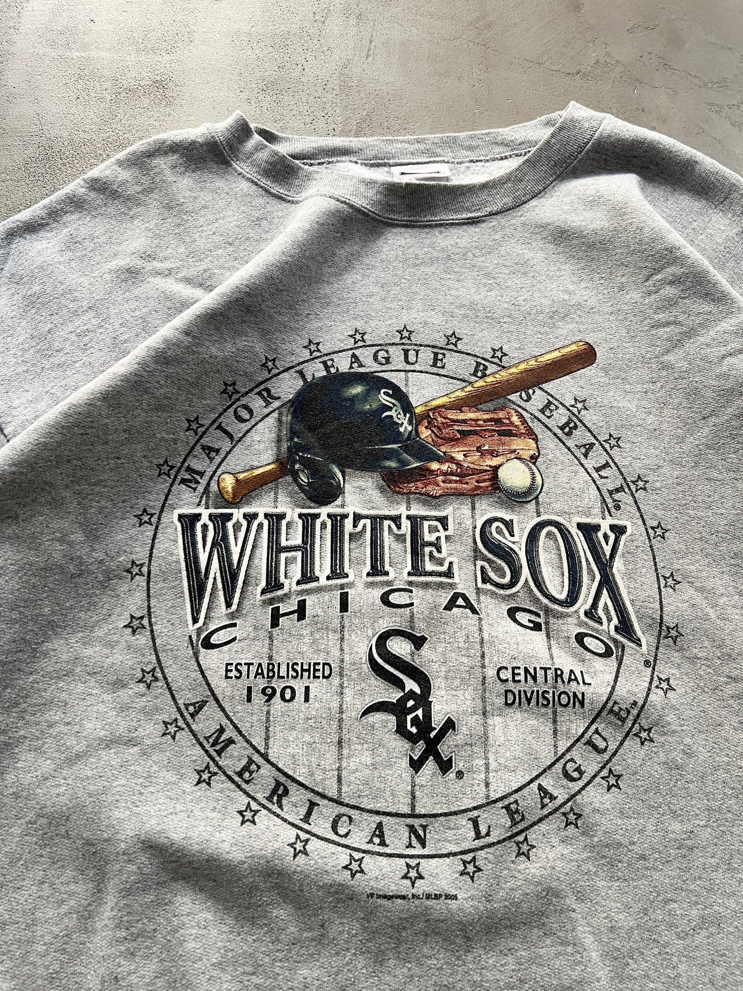 GREY CHICAGO WHITE SOX SWEATER - 2000S - XXL