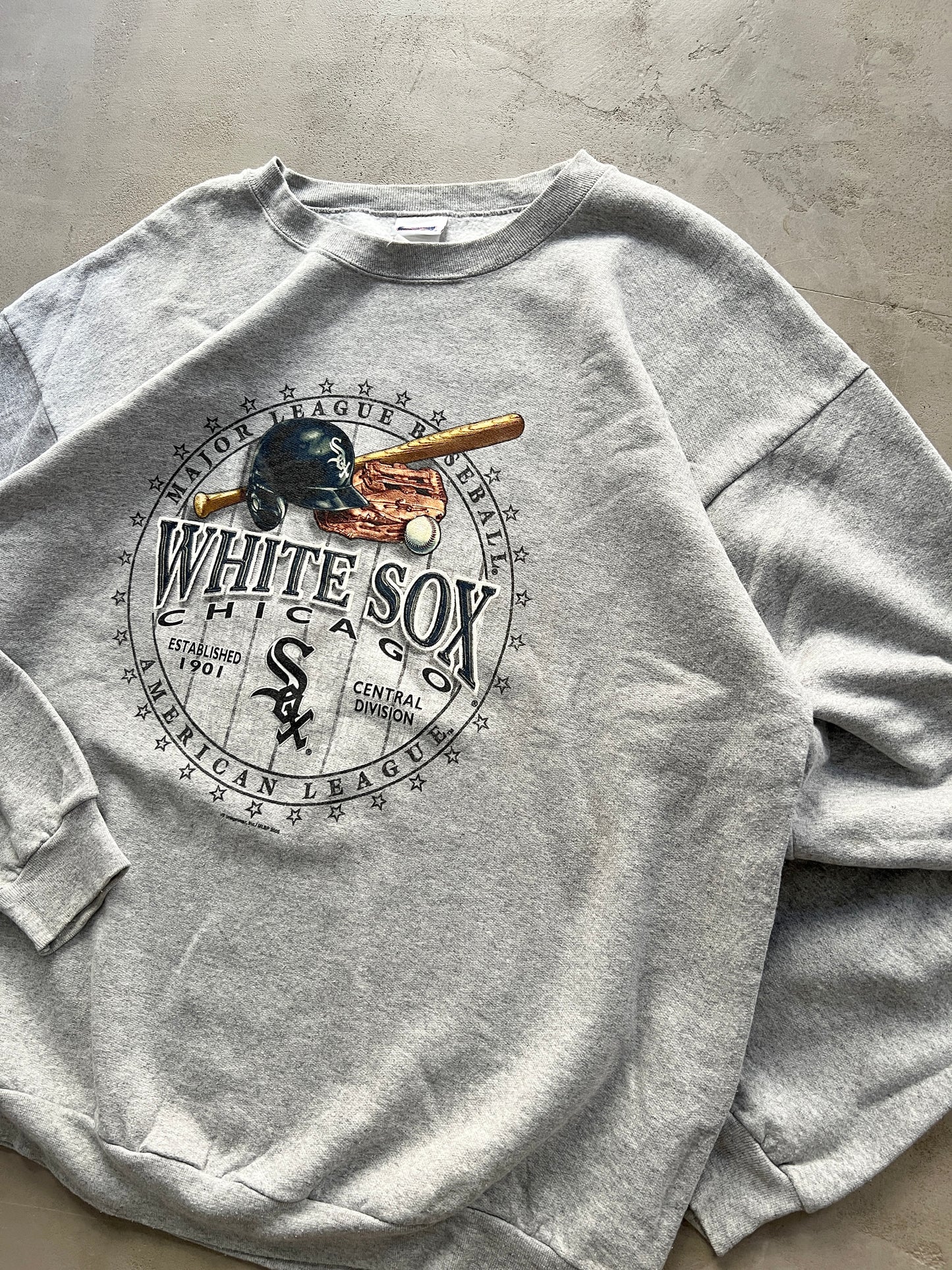 GREY CHICAGO WHITE SOX SWEATER - 2000S - XXL