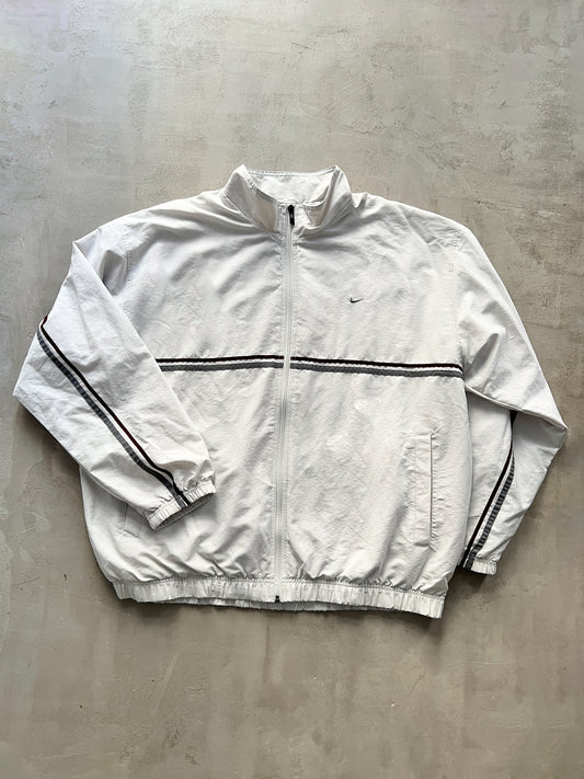 LIGHT BEIGE NIKE TRACK JACKET - 2000S - XL/XXL