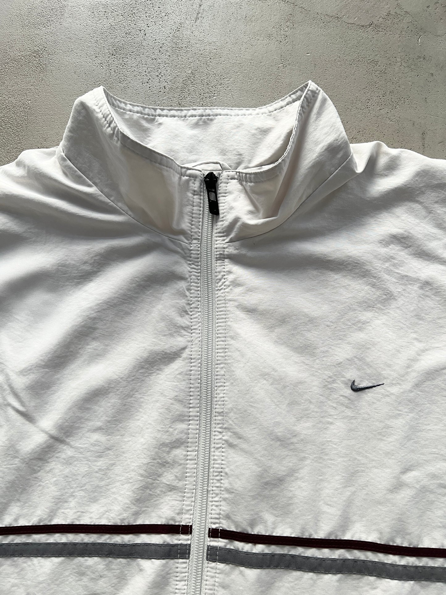 LIGHT BEIGE NIKE TRACK JACKET - 2000S - XL/XXL