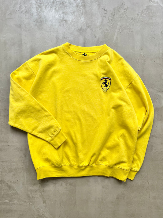 YELLOW FERRARI SWEATER - 1990S