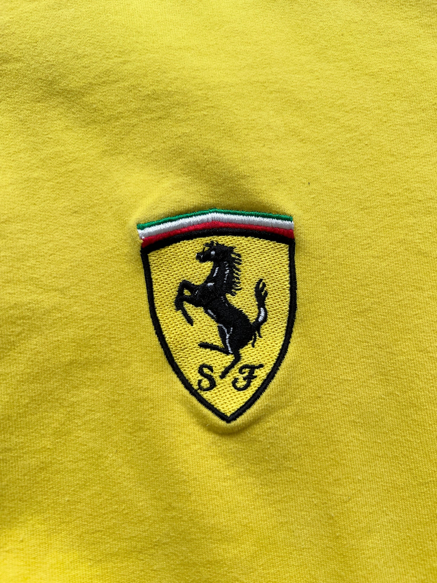 YELLOW FERRARI SWEATER - 1990S