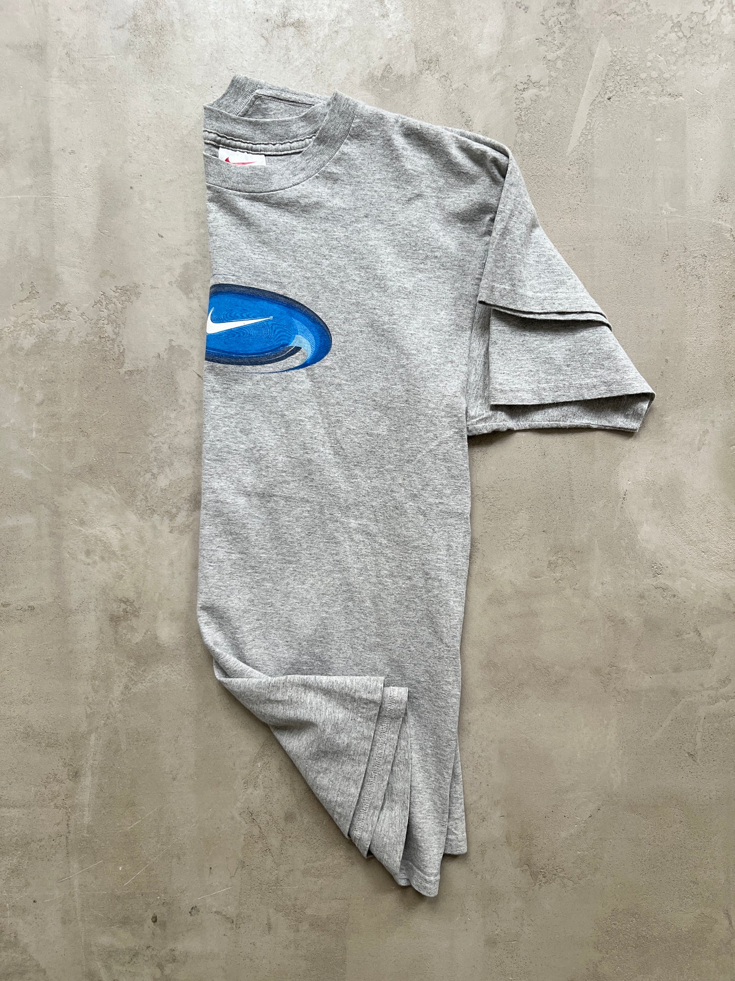 GREY/BLUE NIKE TEE - 1990S