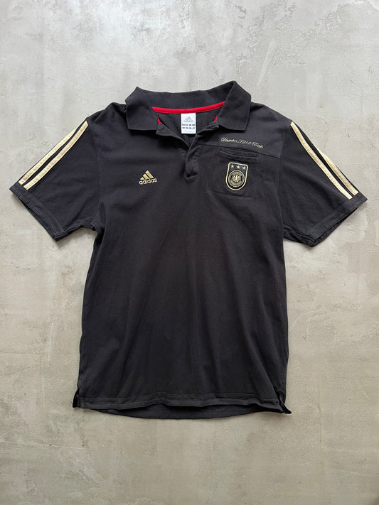 BLACK/GOLD GERMANY POLO - 2000S - L