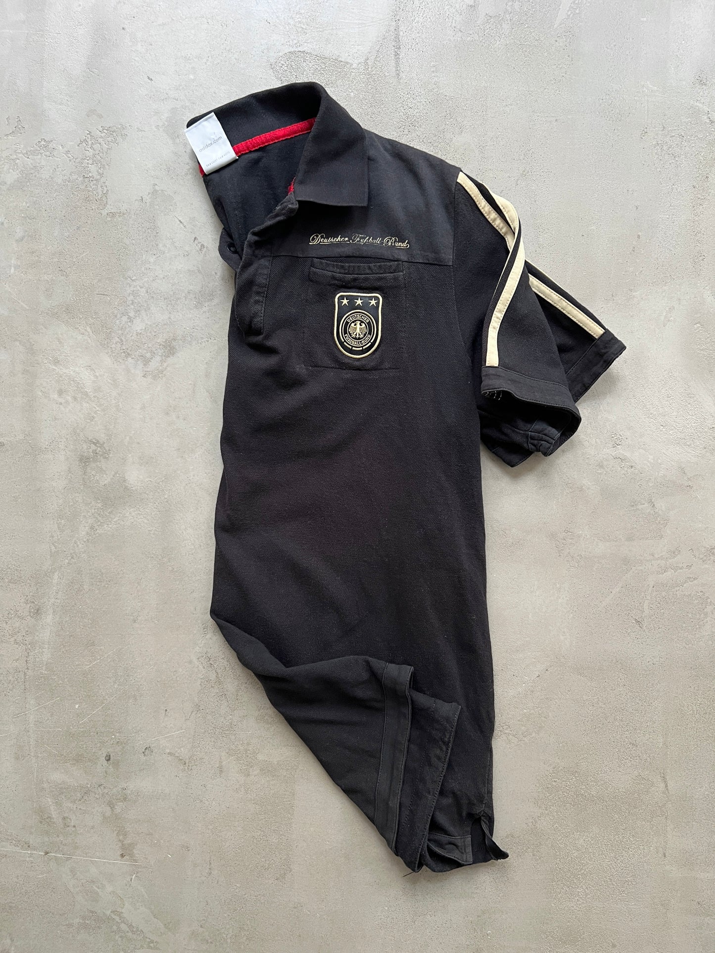 BLACK/GOLD GERMANY POLO - 2000S - L