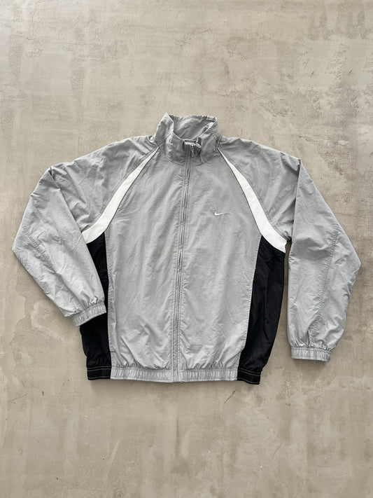 GREY NIKE TRACK JACKET - 2000S - M