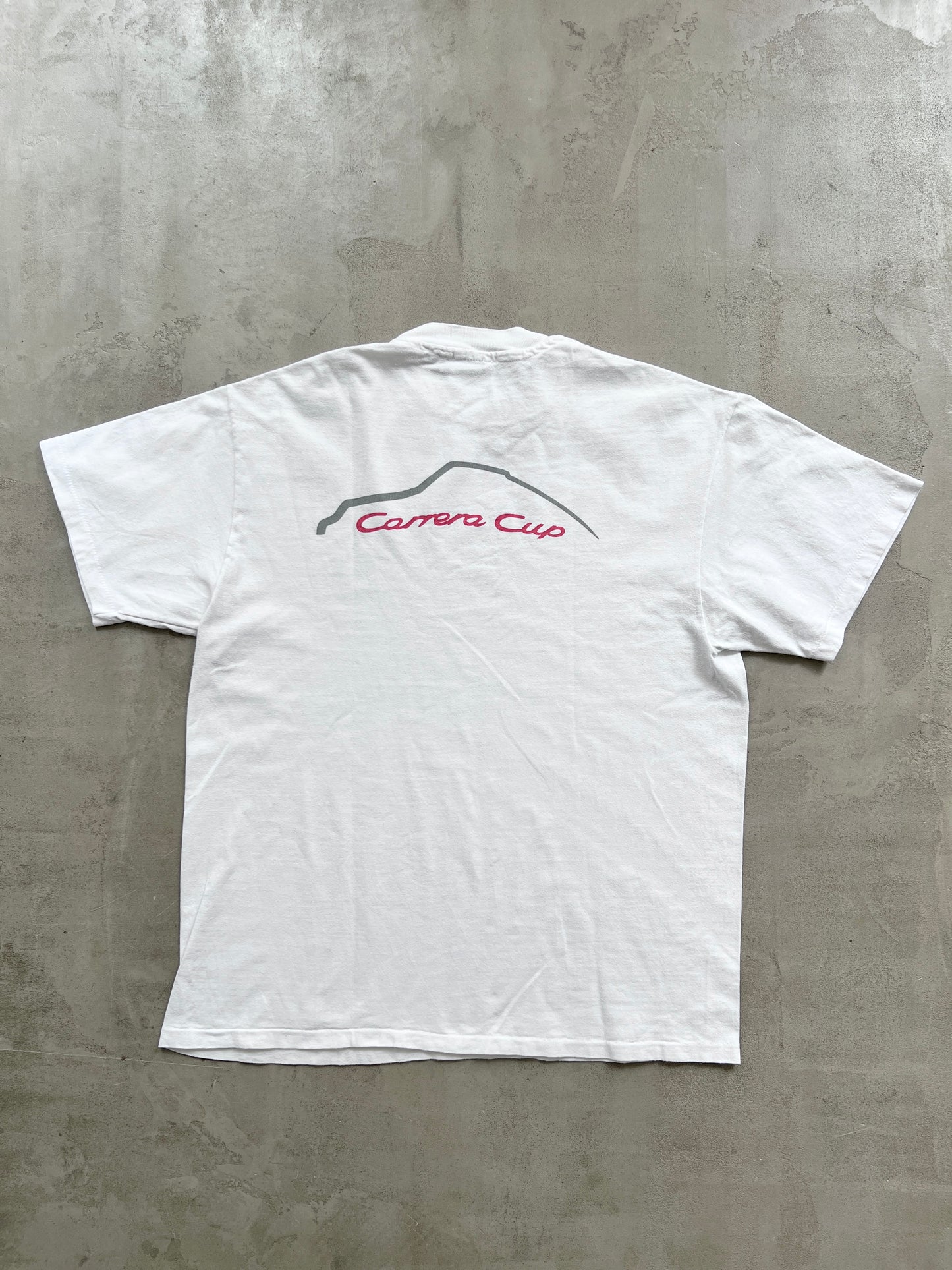 WHITE PORSCHE CARRERA CUP TEE - 2000S