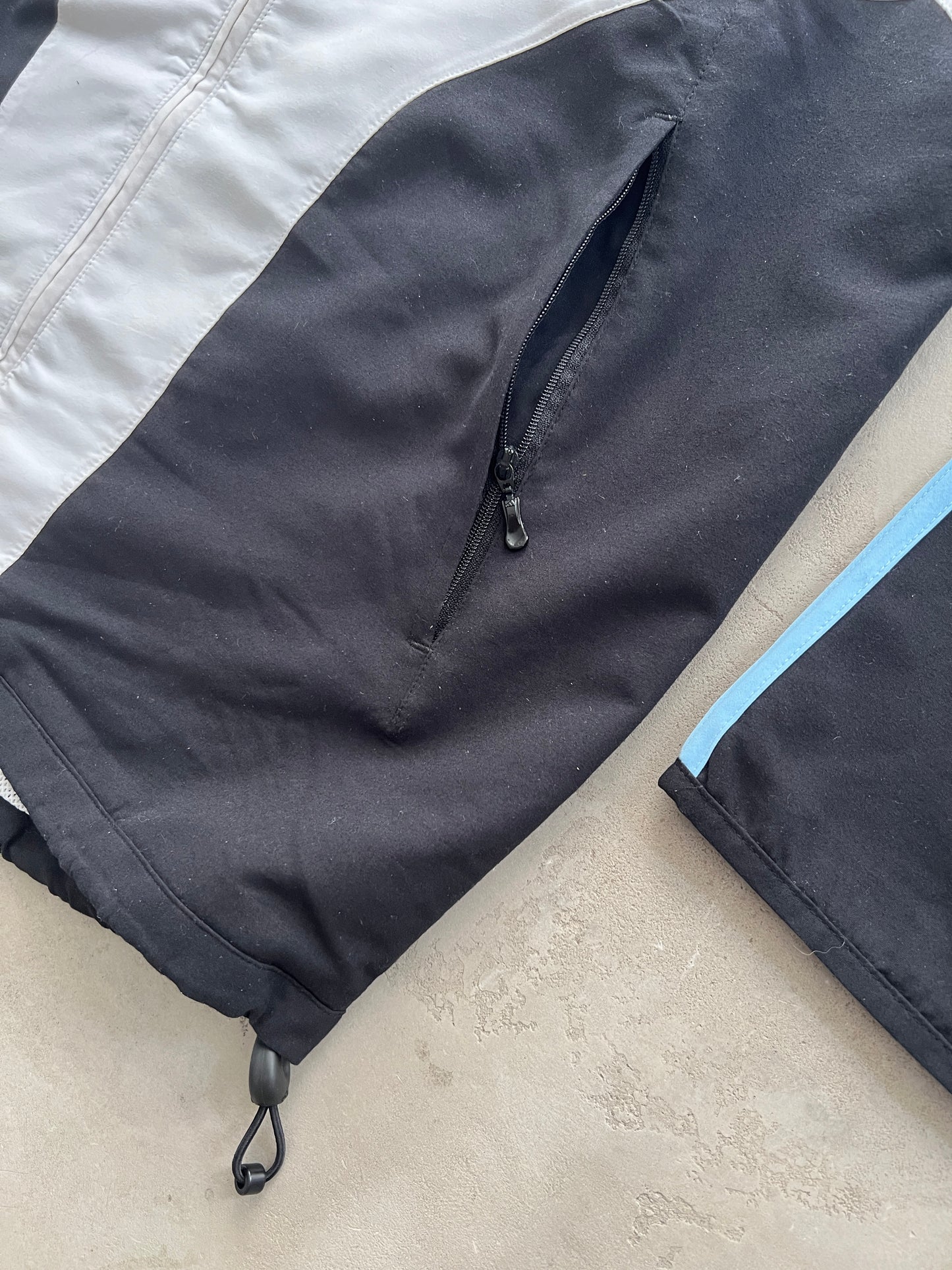 WHITE/BABY BLUE ARGENTINA TRACK JACKET - 2000S - L