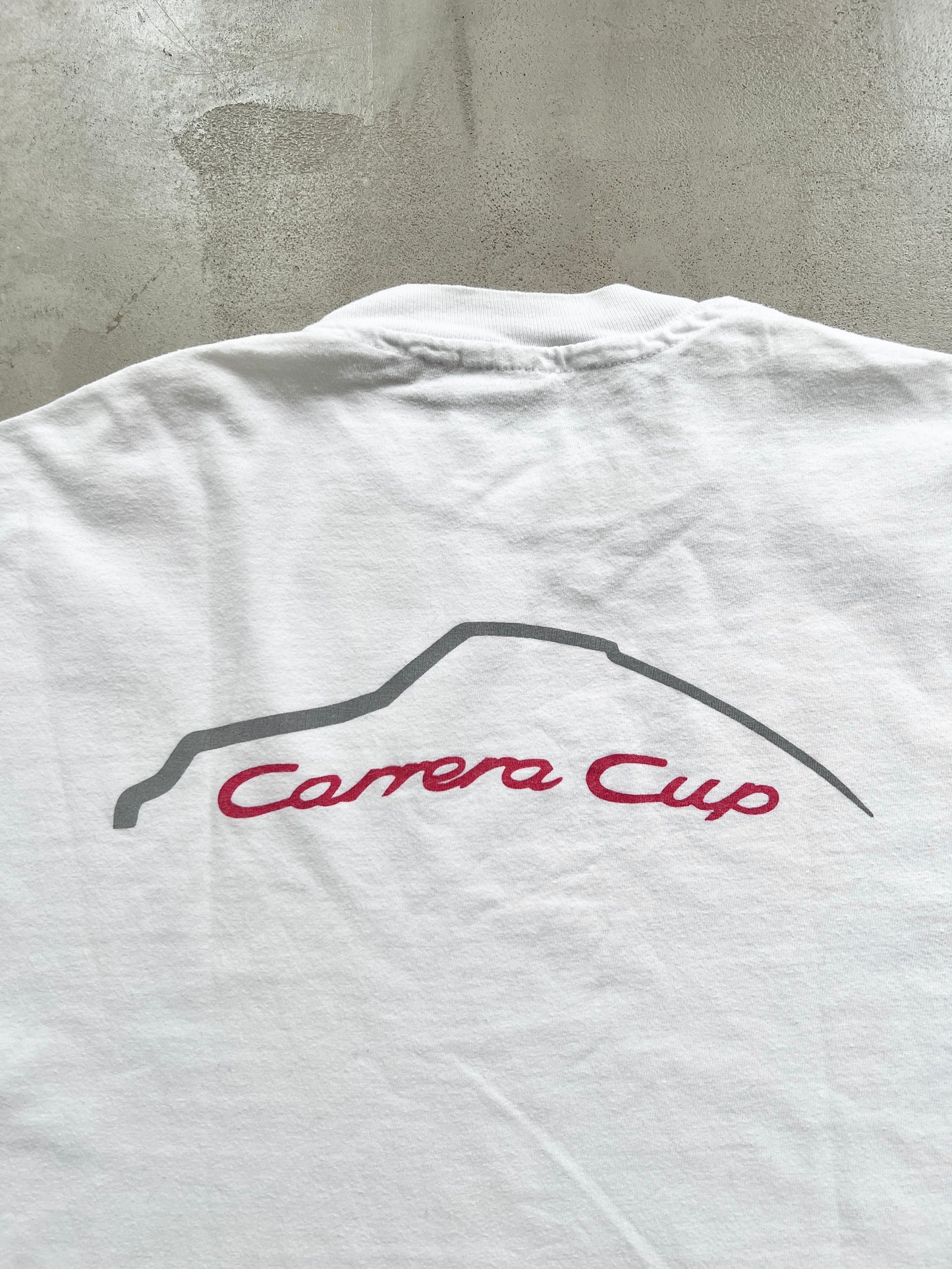 WHITE PORSCHE CARRERA CUP TEE - 2000S