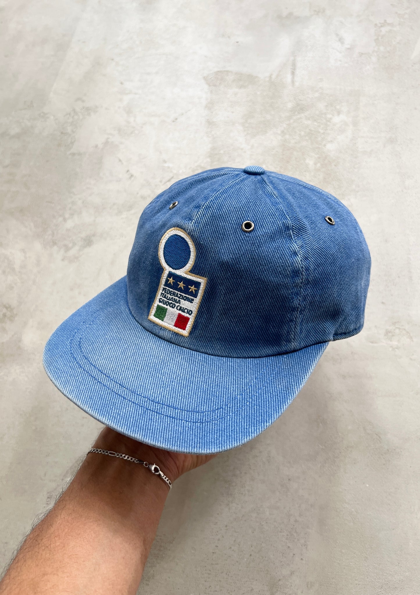 FADED BLUE ITALY NIKE CAP - 1990S